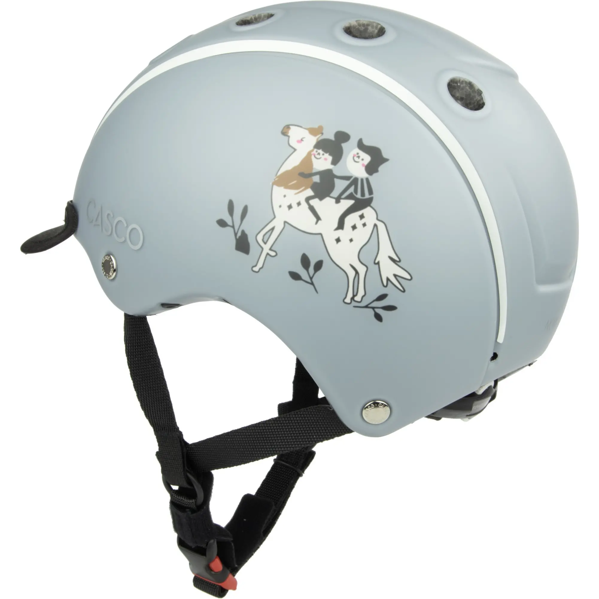 Kinder Reit-, Fahrrad- und Skihelm NORI Trail of Tales grau comic