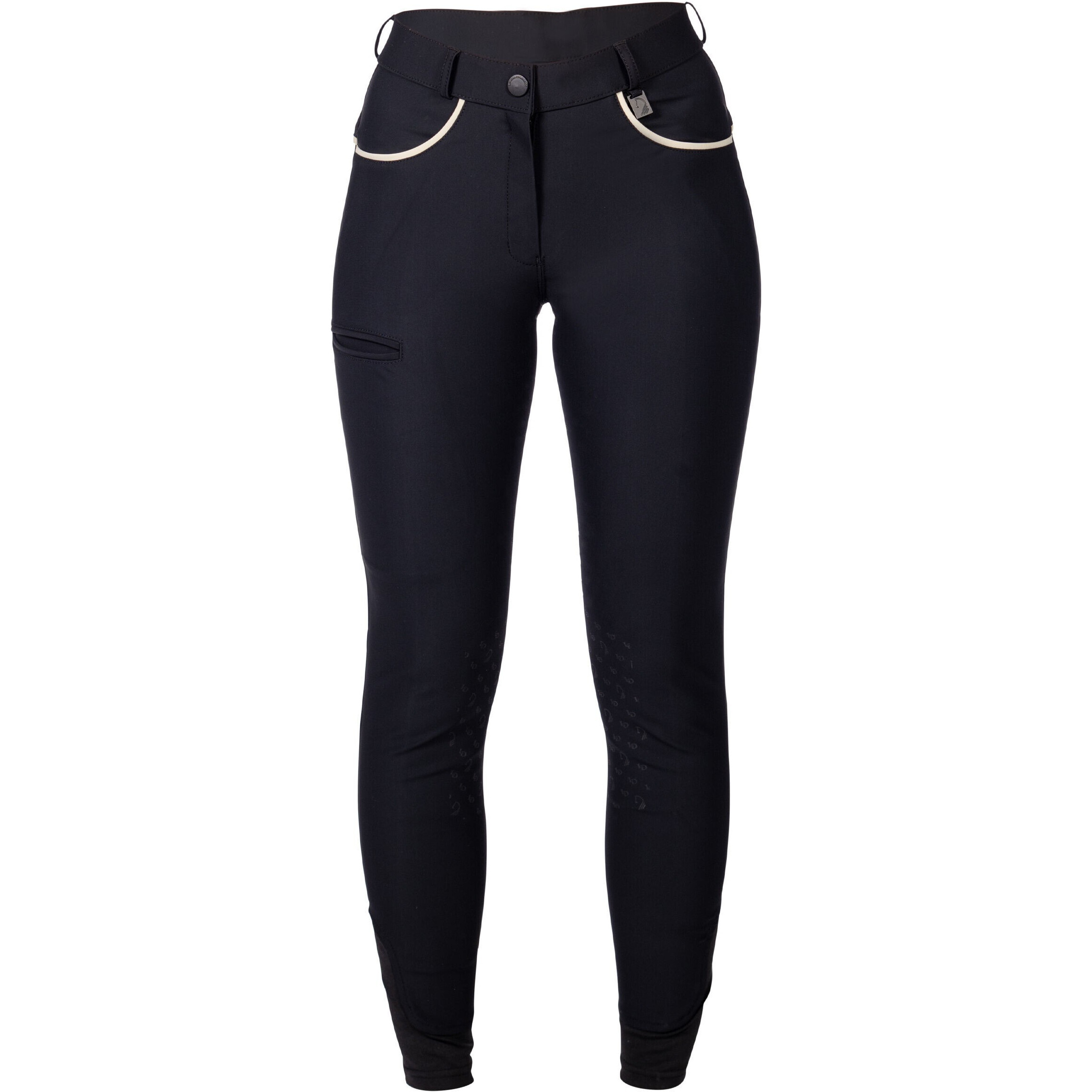 Damen Reithose Silikon Kniebesatz LIMONE schwarz