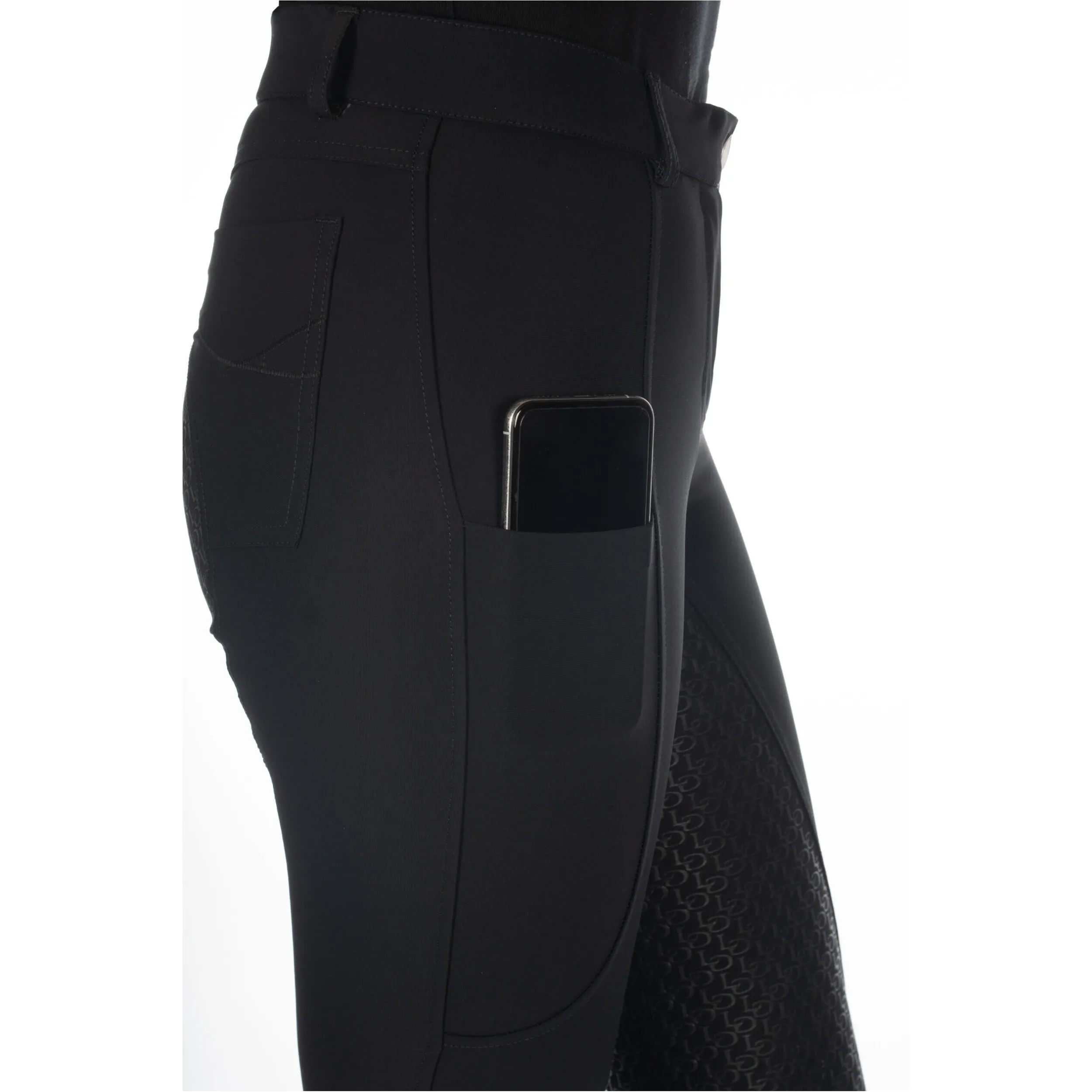 Damen Reithose Silikon Vollbesatz AMALFI schwarz