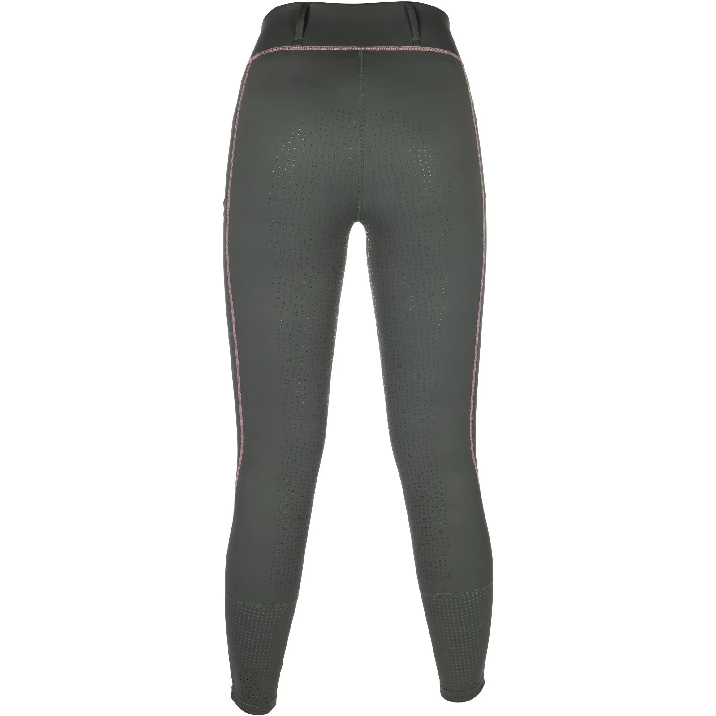 Damen Reitleggings Silikon Vollbesatz JUNA graugrün