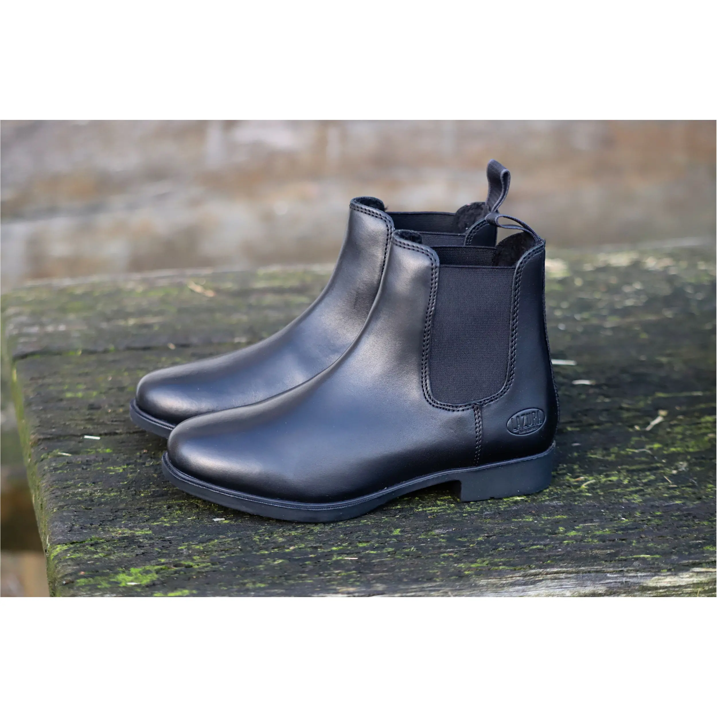 Winter Jodhpur Reitstiefeletten CLASSIC Echtleder schwarz