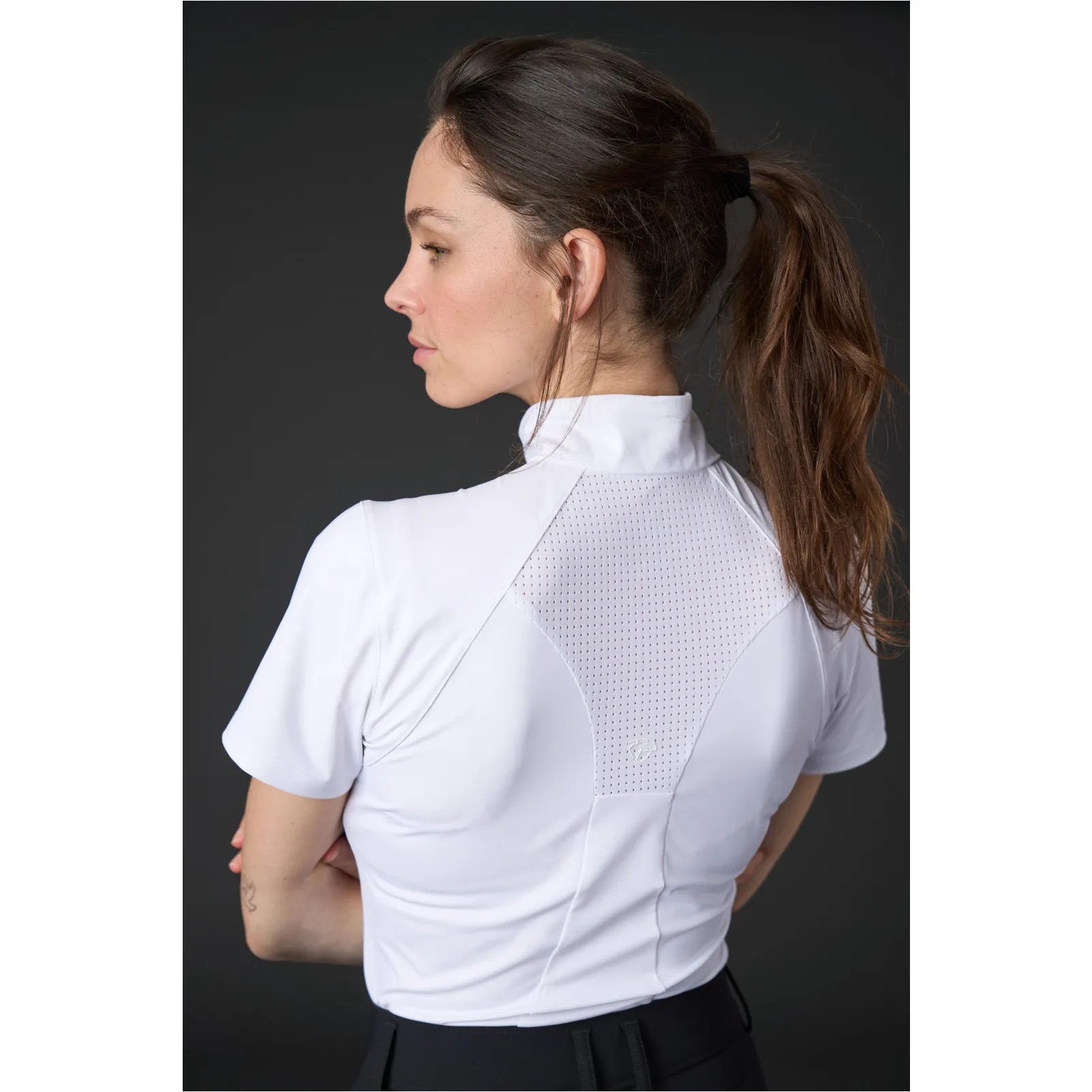 Damen Turniershirt Kurzarm THELMA weiß