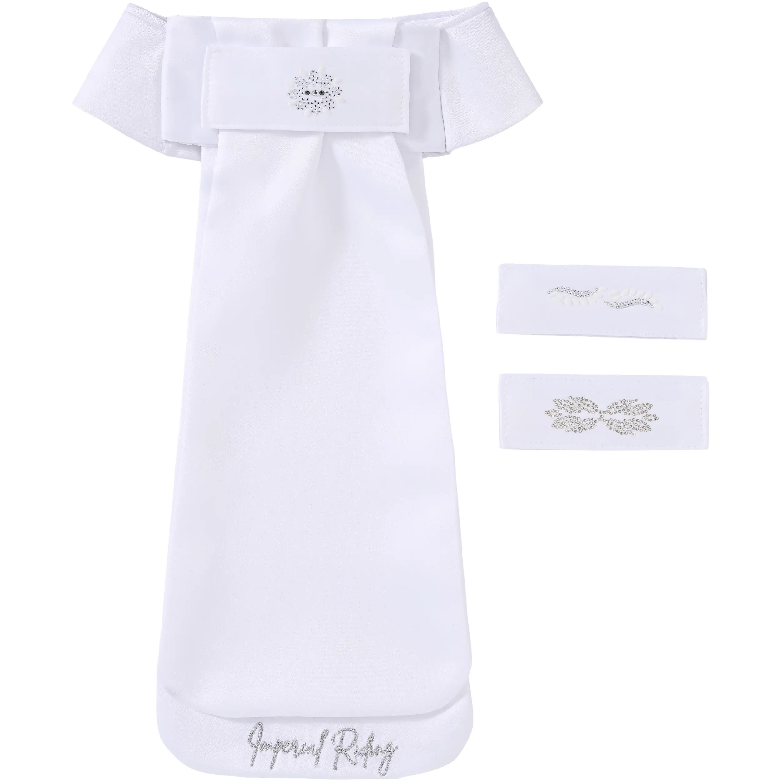 Damen Plastron mit Glitzerklettpatch IRHBasic weiß