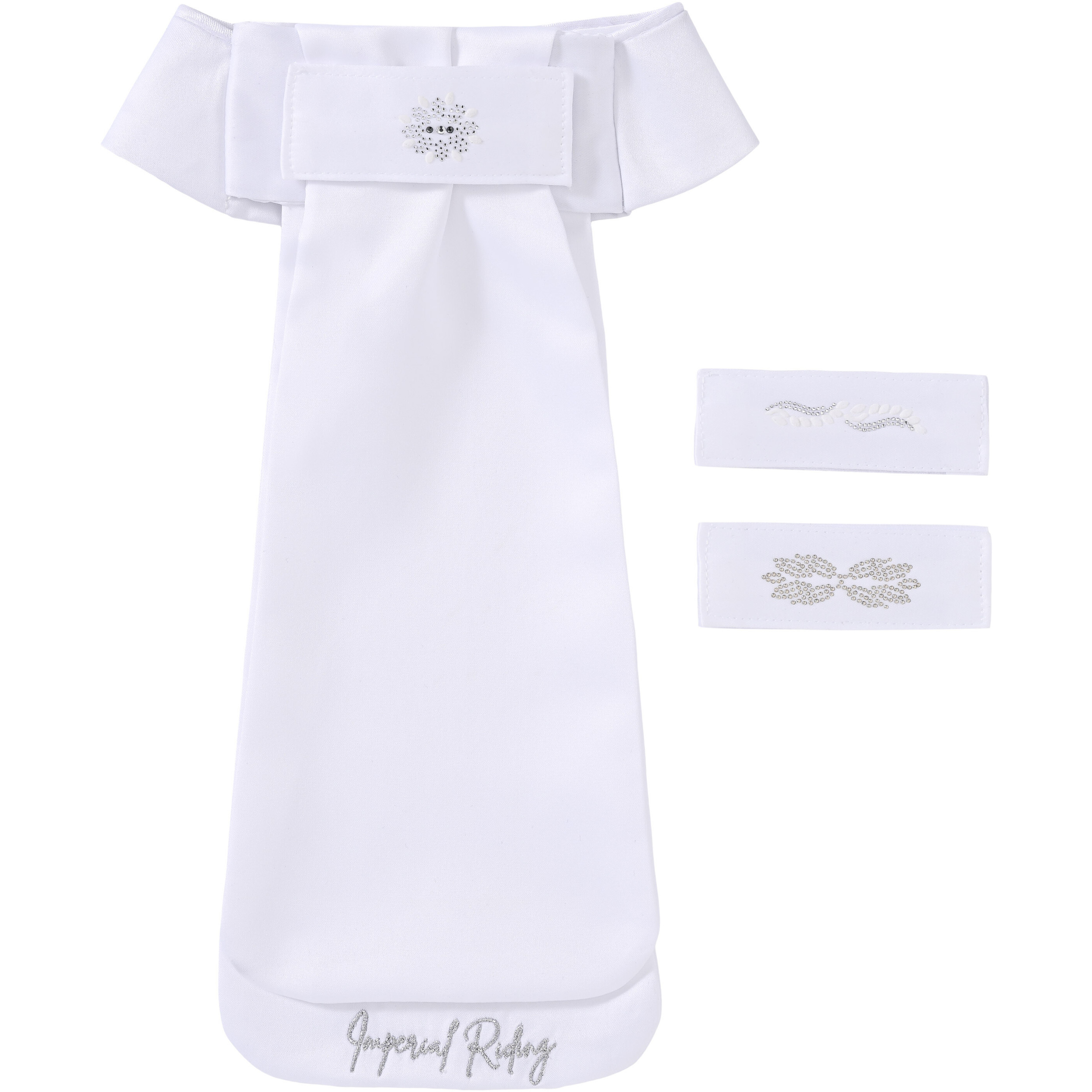 Damen Plastron mit Glitzerklettpatch IRHBasic weiß