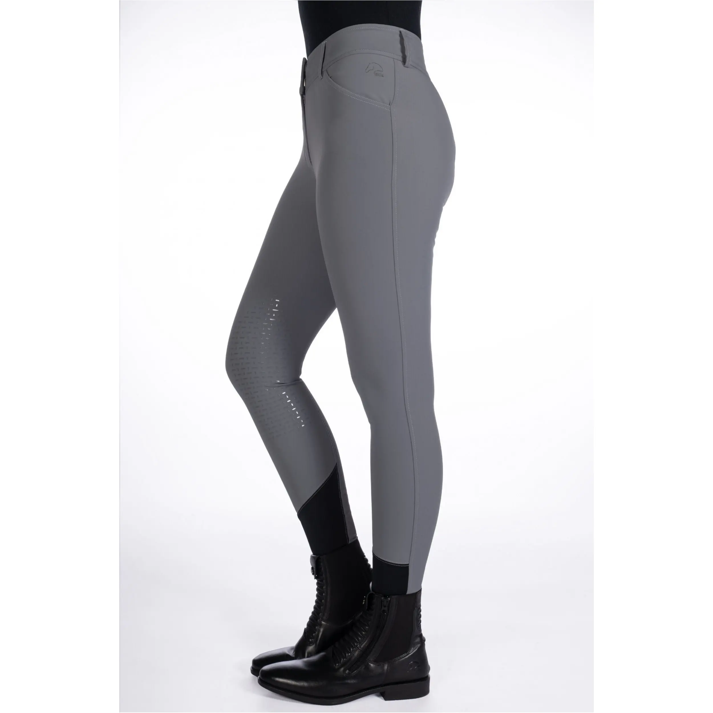Damen Reithose Silikon Kniebesatz TAMPA grau Damen Reithose Silikon Kniebesatz TAMPA grau