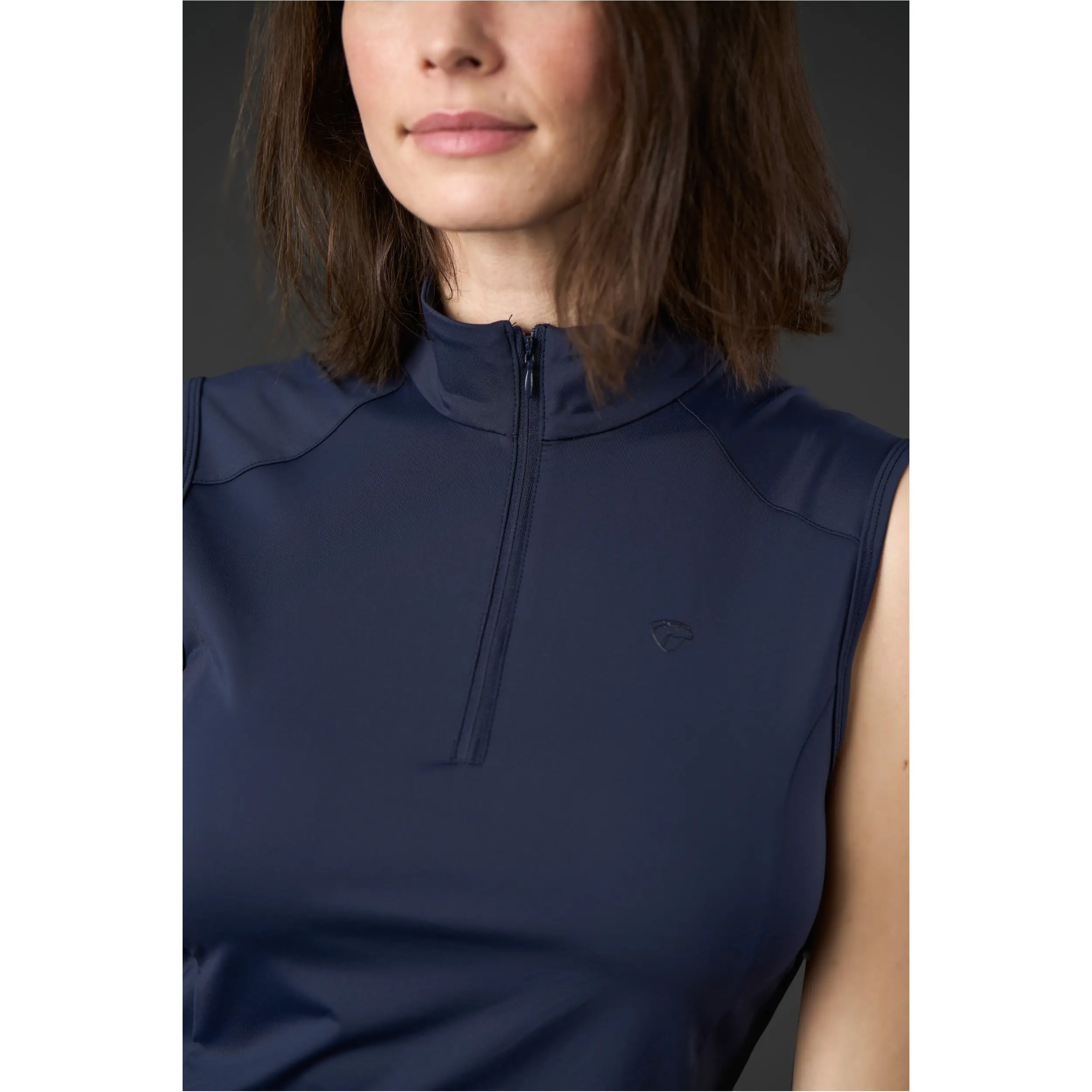 Damen Turniershirt Ärmellos TEODORA navy