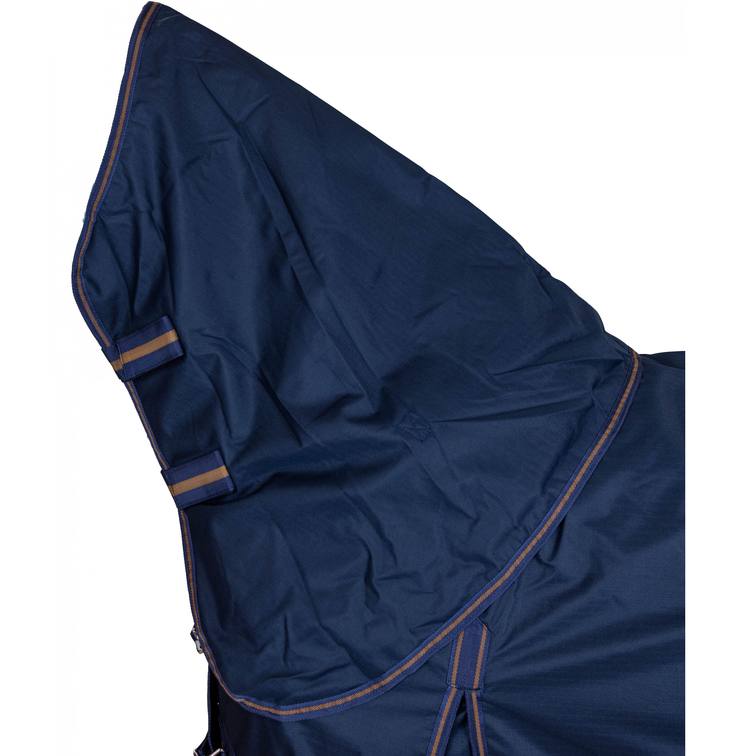 Winterdecke Full Neck 100g Füllung 600D BASICLINE dunkelblau/braun