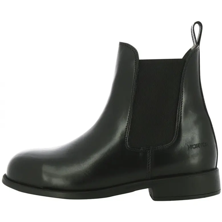 Reitstiefeletten mit Glattleder SAFETY schwarz