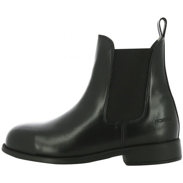 Reitstiefeletten mit Glattleder SAFETY schwarz