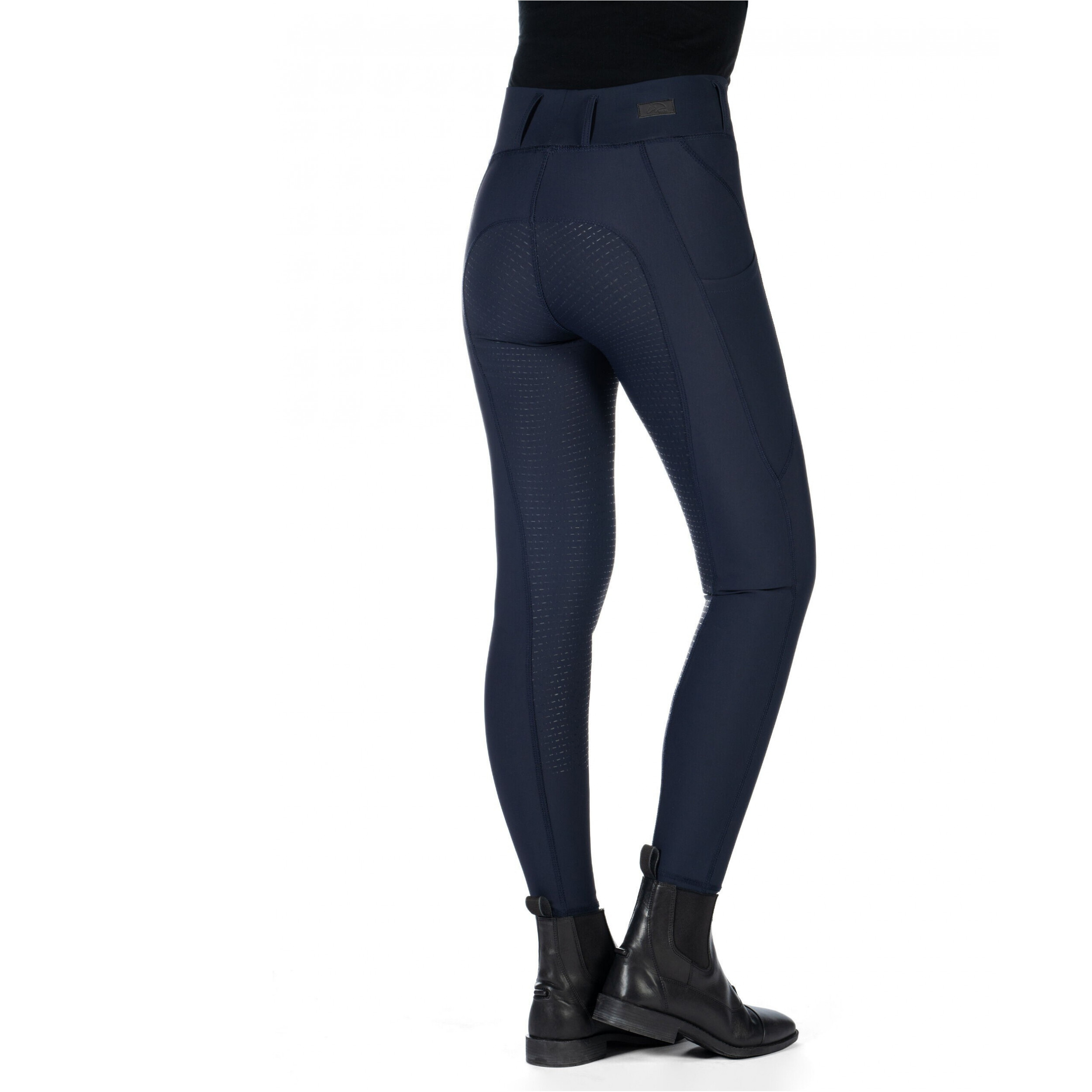 Kinder Reitleggings Silikon Vollbesatz JIL HIGH WAIST dunkelblau