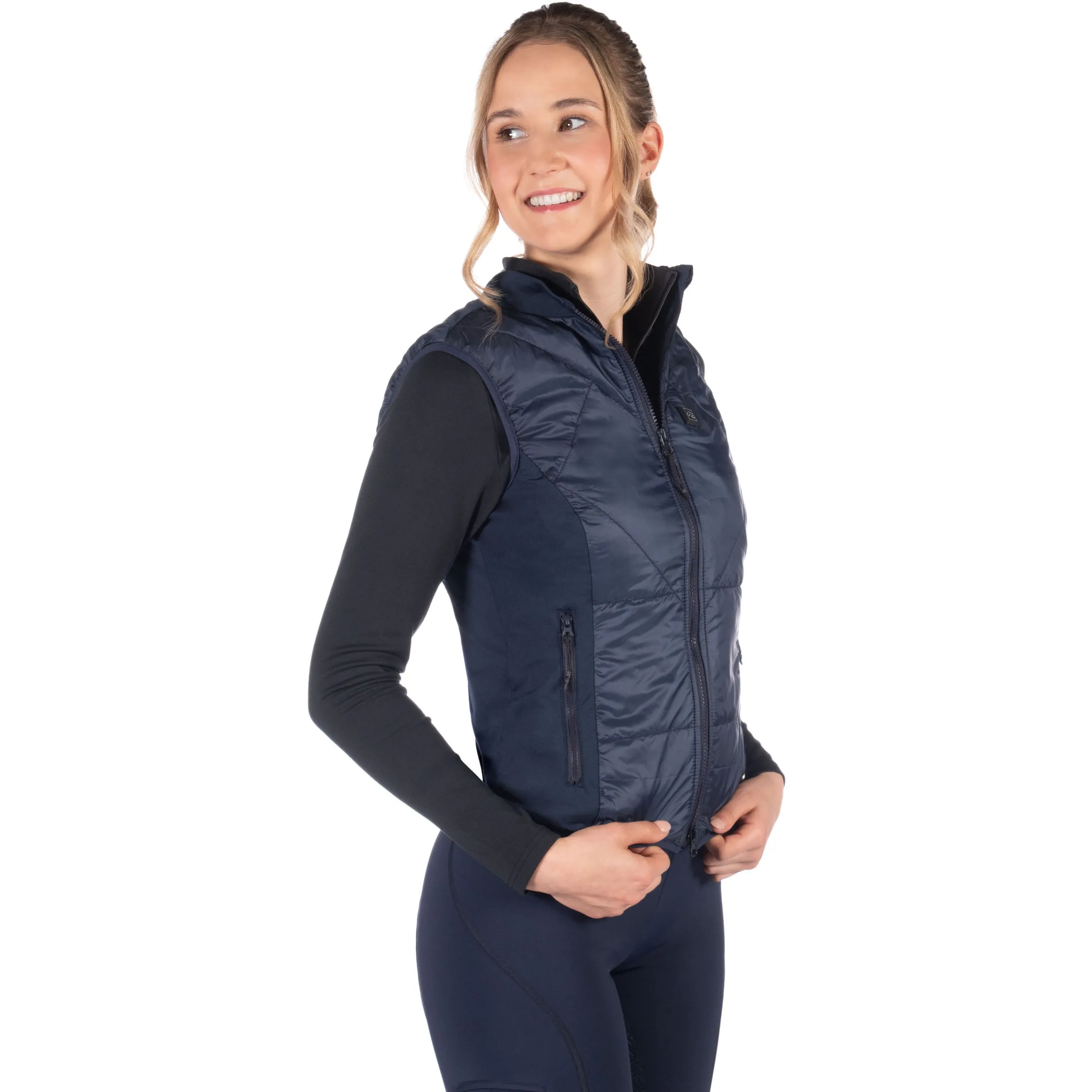 Winter Damen Heizweste SLIMLINE STYLE dunkelblau