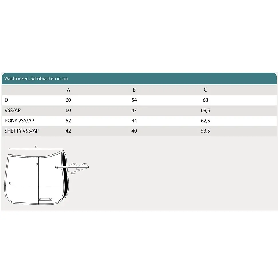 Schabracke ANCONA schwarz