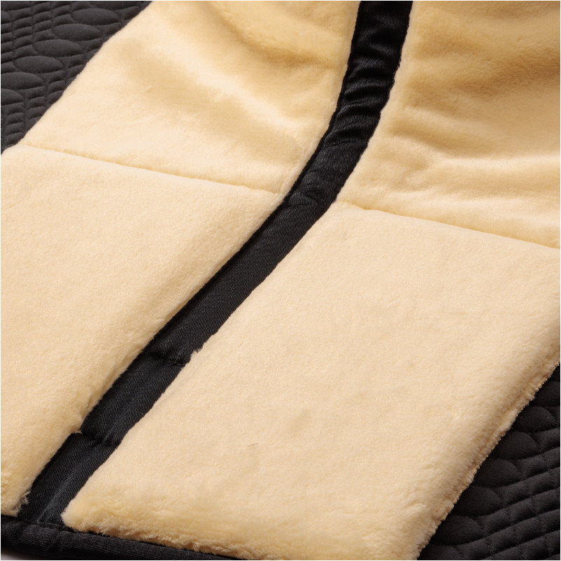 Schabracke KUNSTFELL schwarz/beige