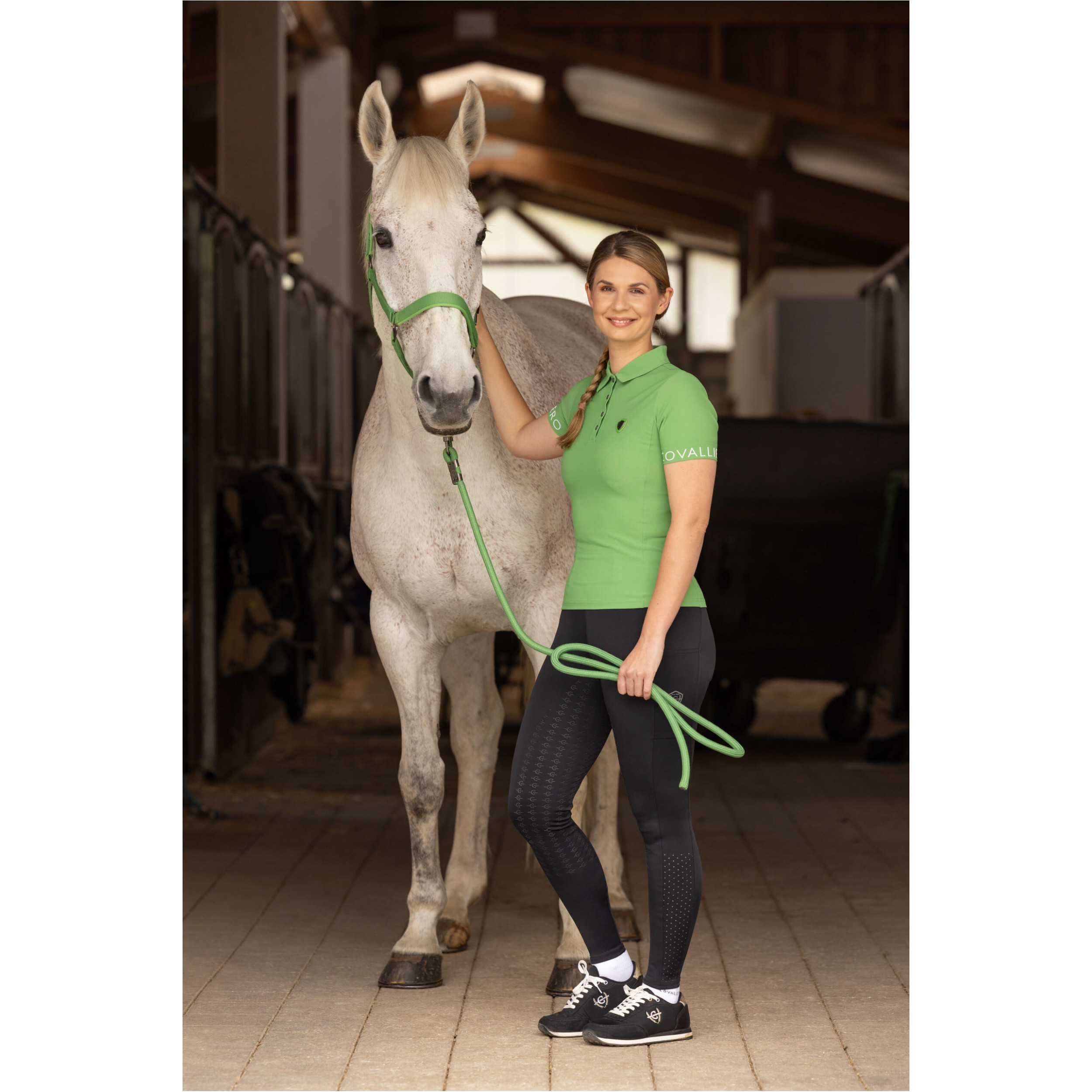 Damen Reitleggings Silikon Vollbesatz COMPRESSION F/S 2025 black