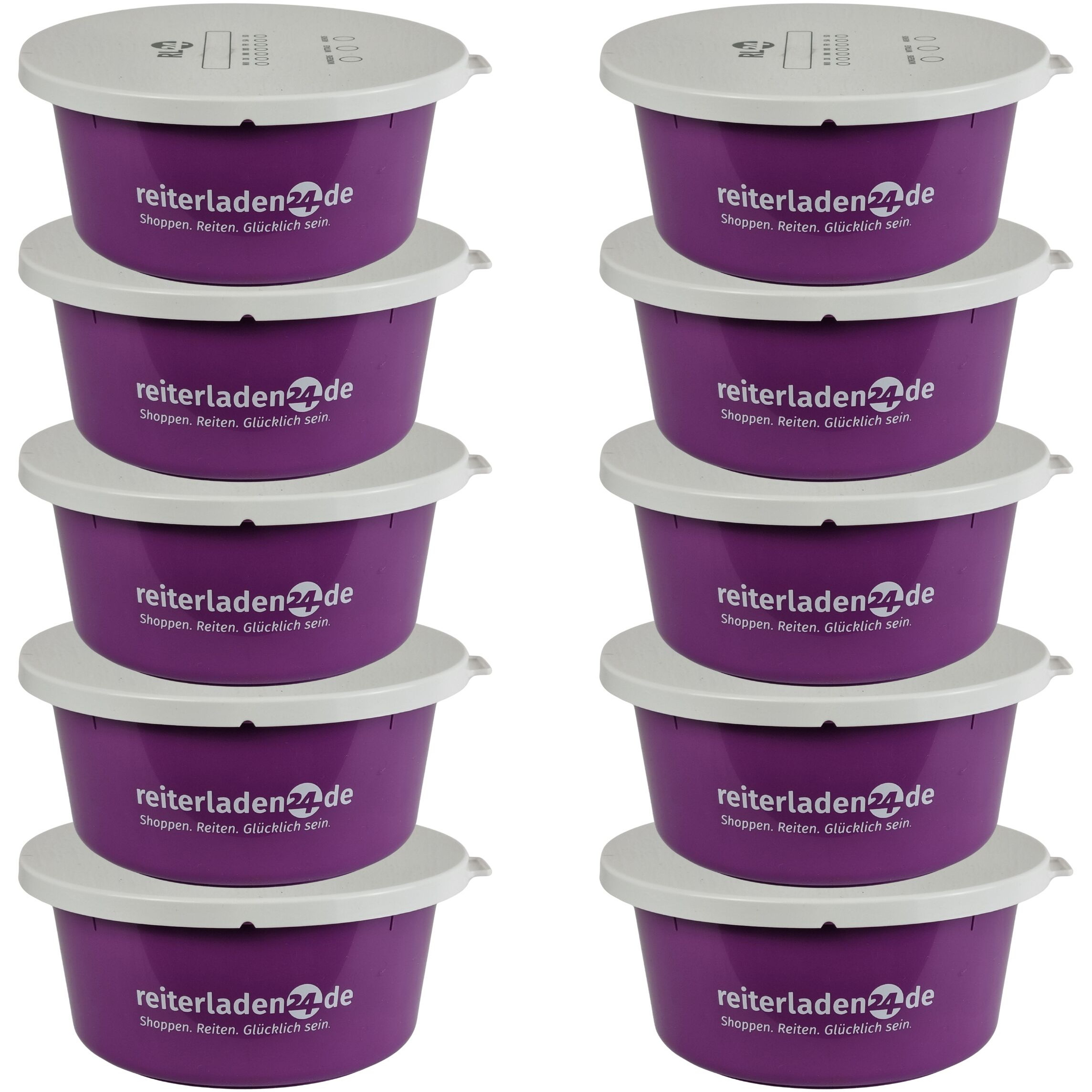 Müslischale mit Deckel signalviolett (10er Set)