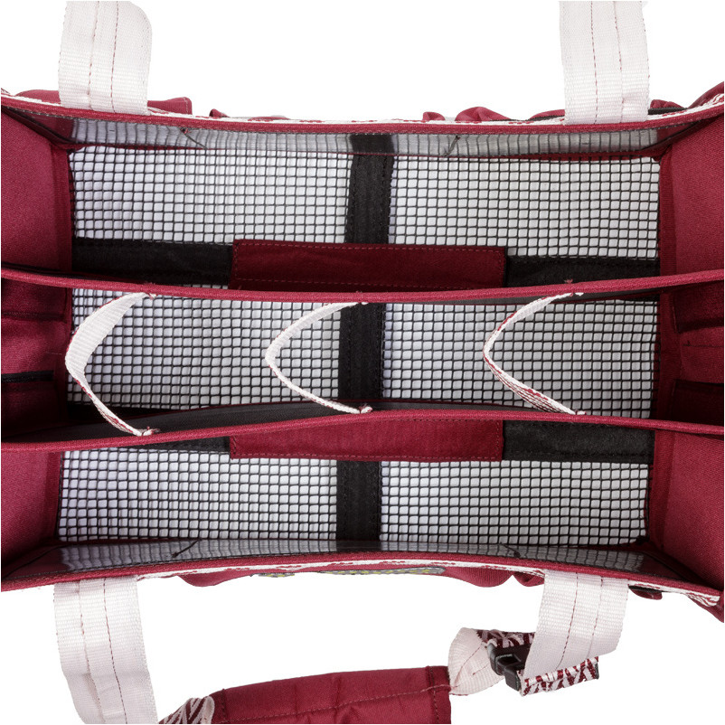 Putztasche faltbar bordeaux/bordeaux-rosa