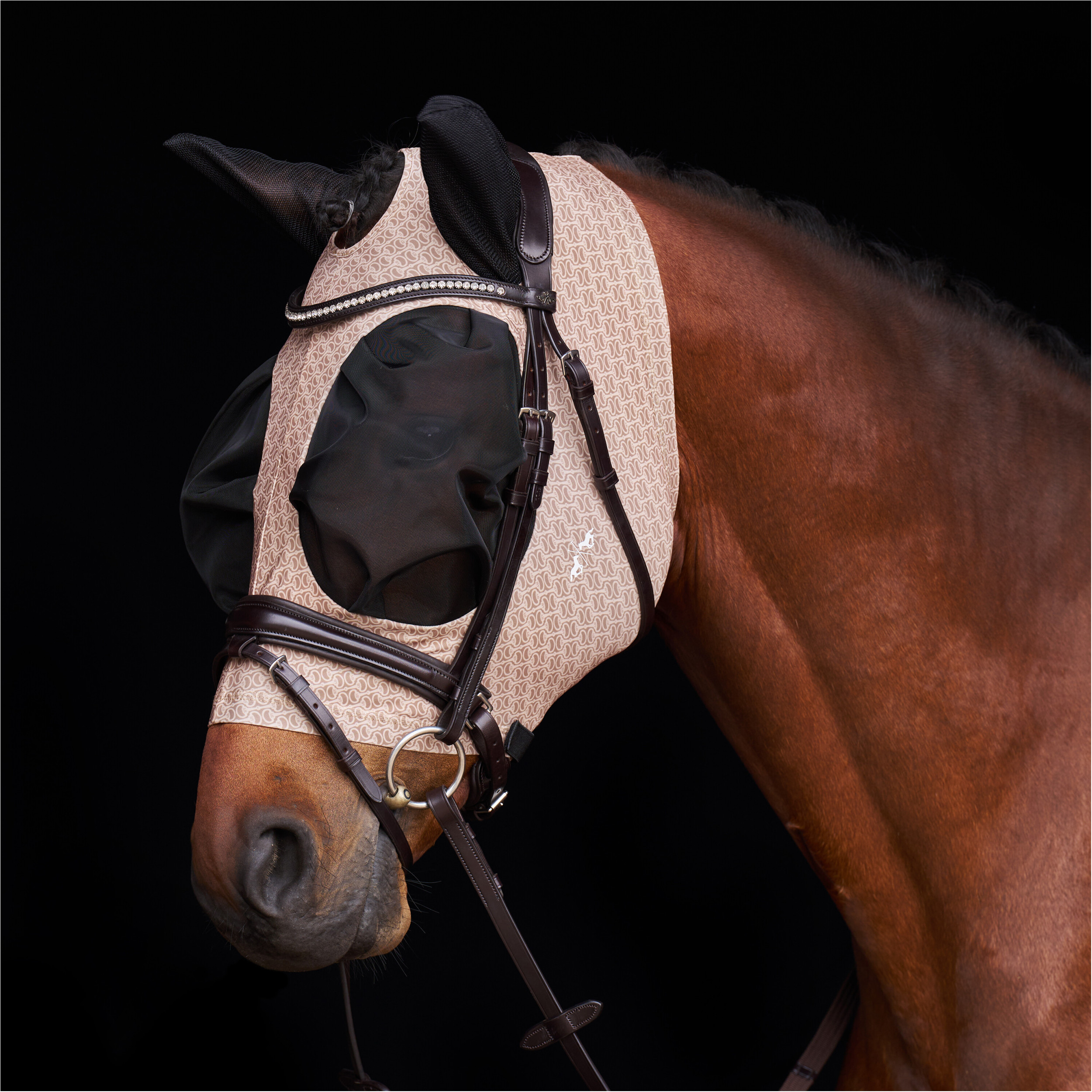 Fliegenmaske HVPNena PRINT champagne