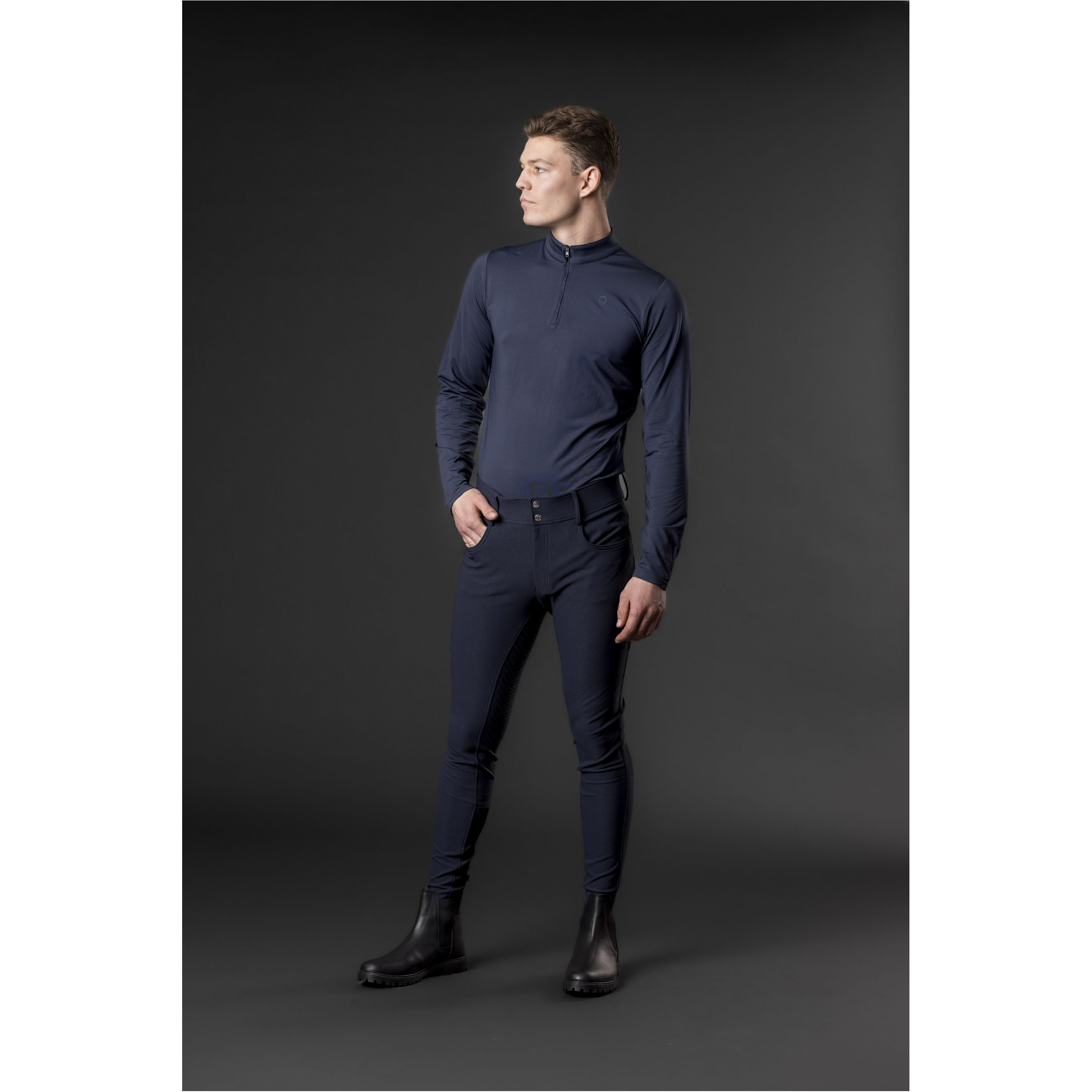 Jungen Reithose Silikon Vollbesatz HURT navy Jungen Reithose Silikon Vollbesatz HURT navy