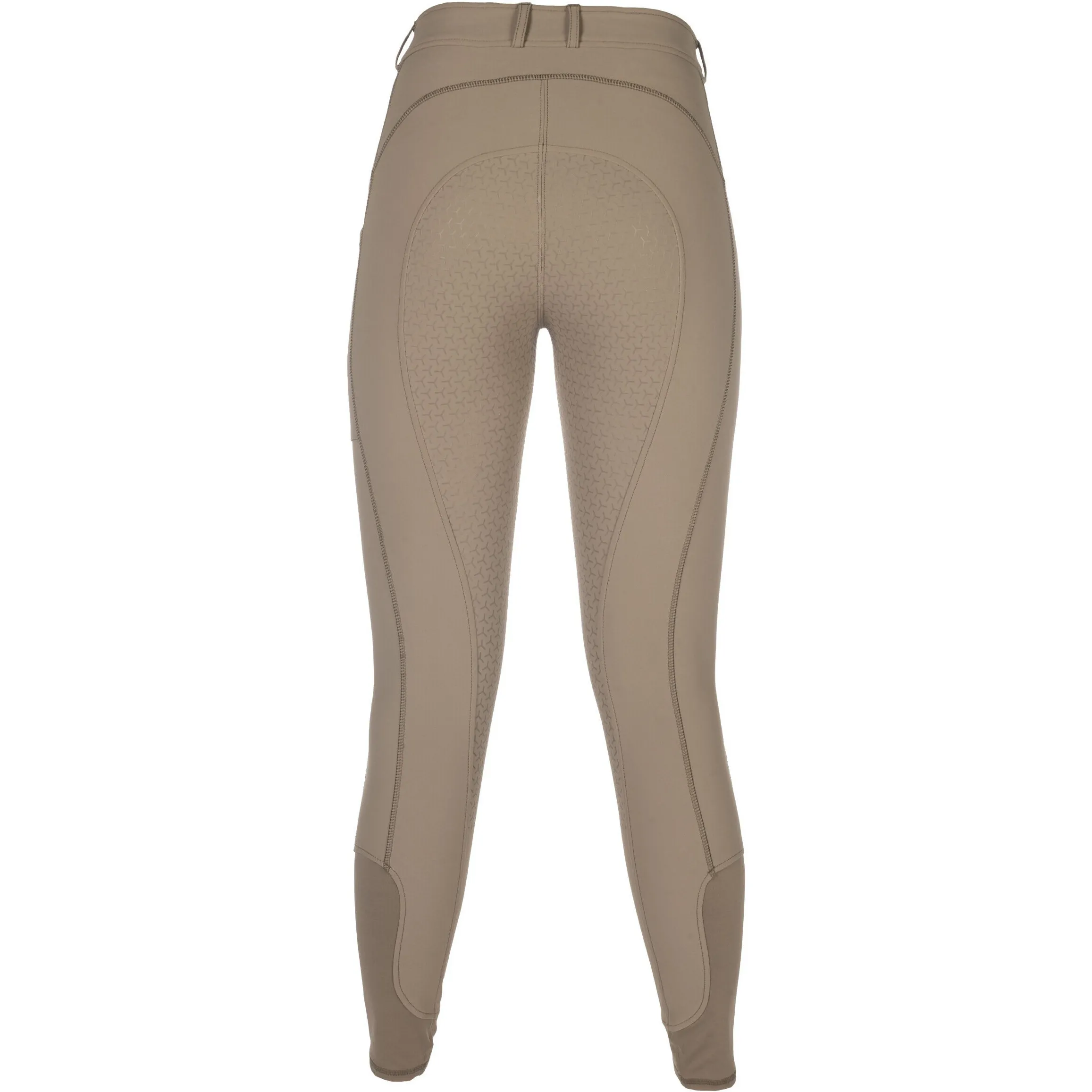 Kinder Reitleggings Silikon Vollbesatz AMALFI taupe