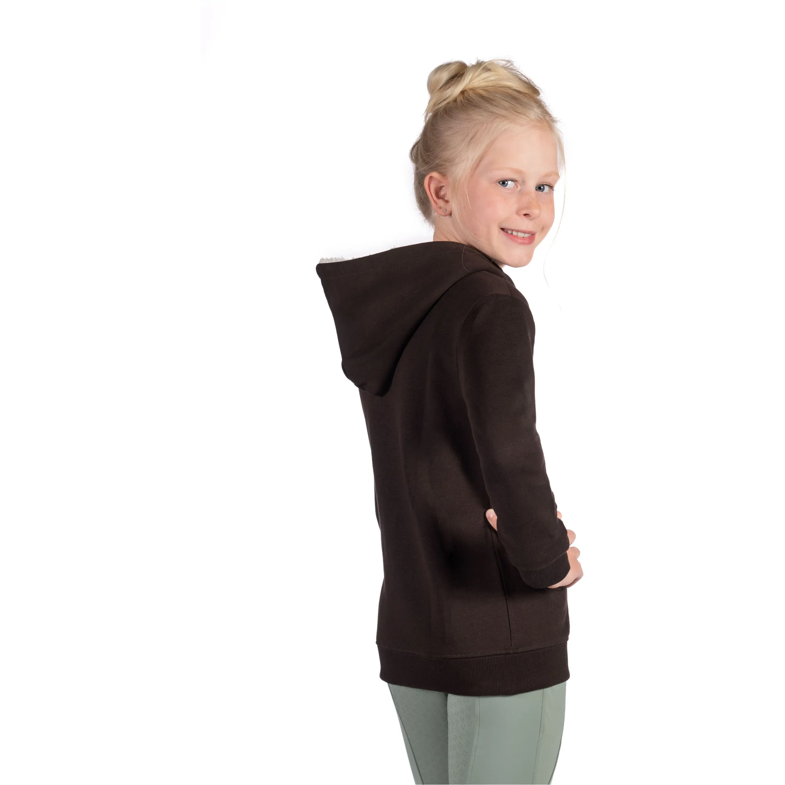 Kinder Sweatjacke MIA dunkelbraun