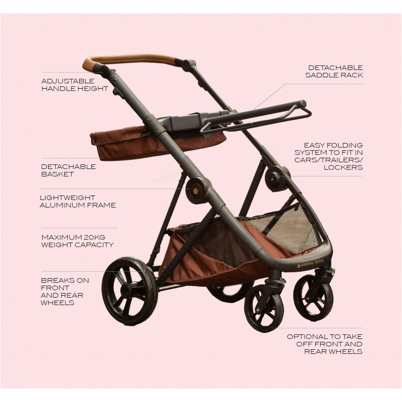 Sattelwagen IRHCarry Light navy/chocolate