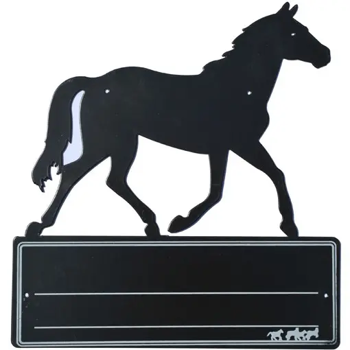 Stalltafel PFERD schwarz