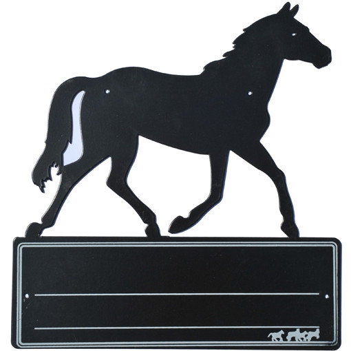 Stalltafel PFERD schwarz