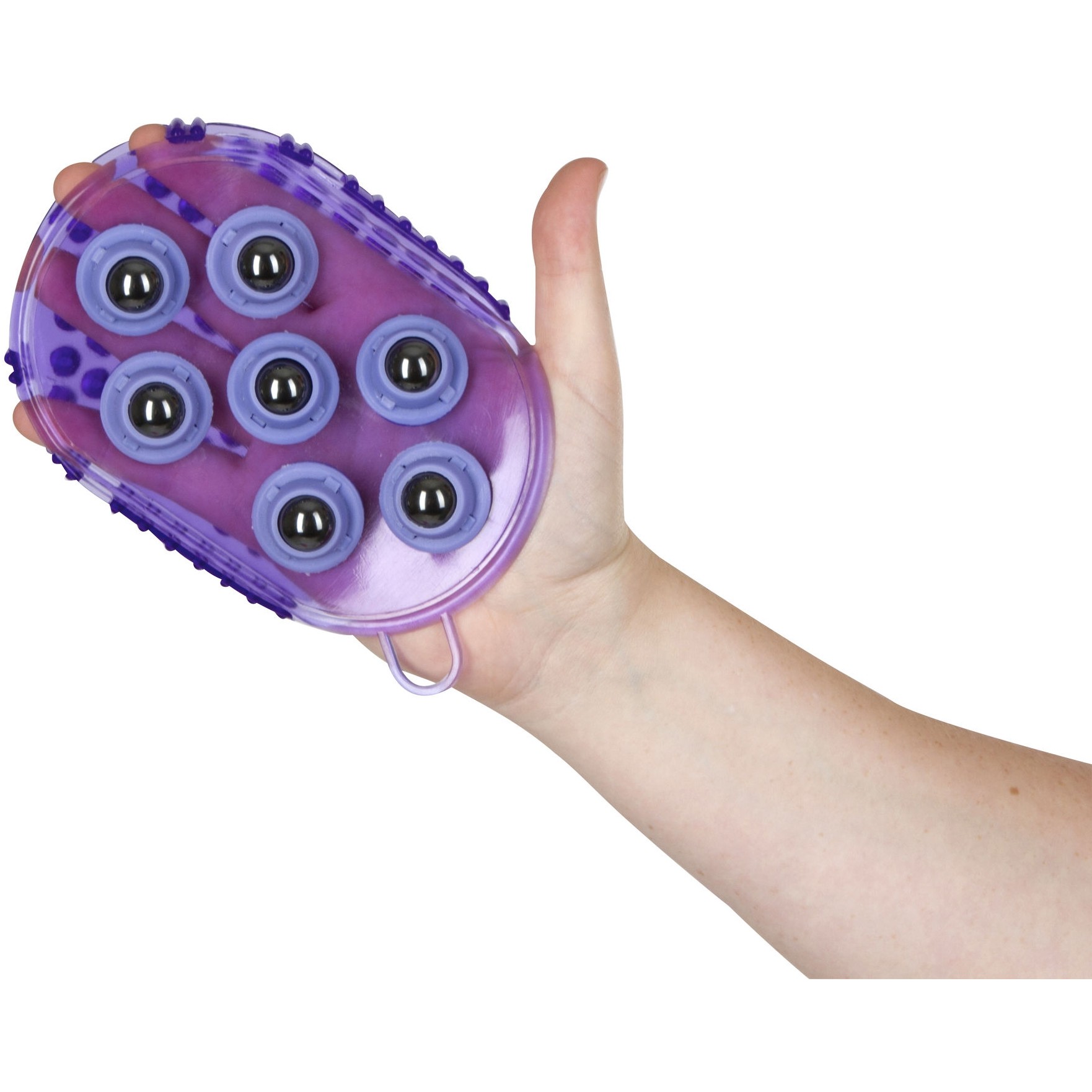 Massage- und Putzhandschuh lila