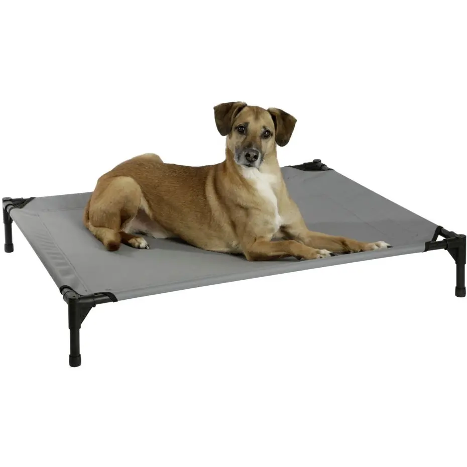Hundeliege VACATION TOP mit Sonnendach grau