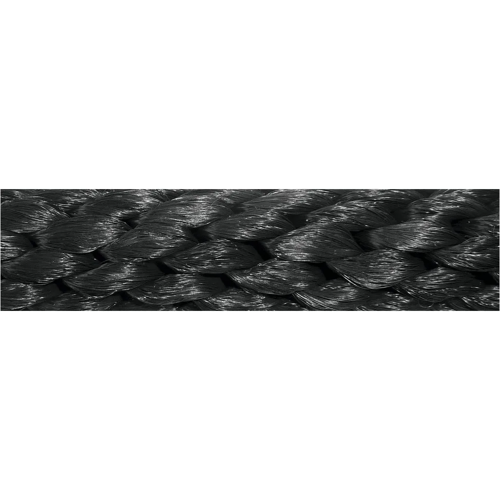 Anbindestrick mit Karabiner schwarz