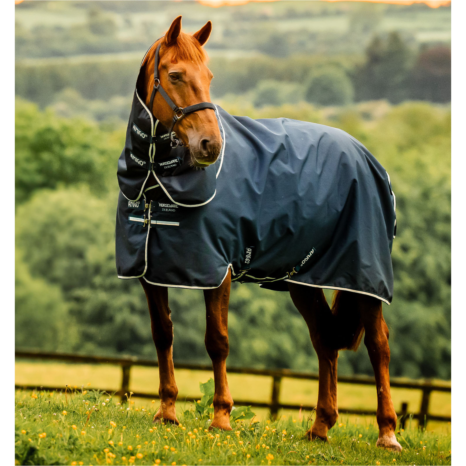 Outdoordecke Halsteil (abnehmbar) 100g Füllung 900D AMIGO Ripstop Plus Turnout witney navy Outdoordecke Halsteil (abnehmbar) 100g Füllung 900D AMIGO Ripstop Plus Turnout witney navy