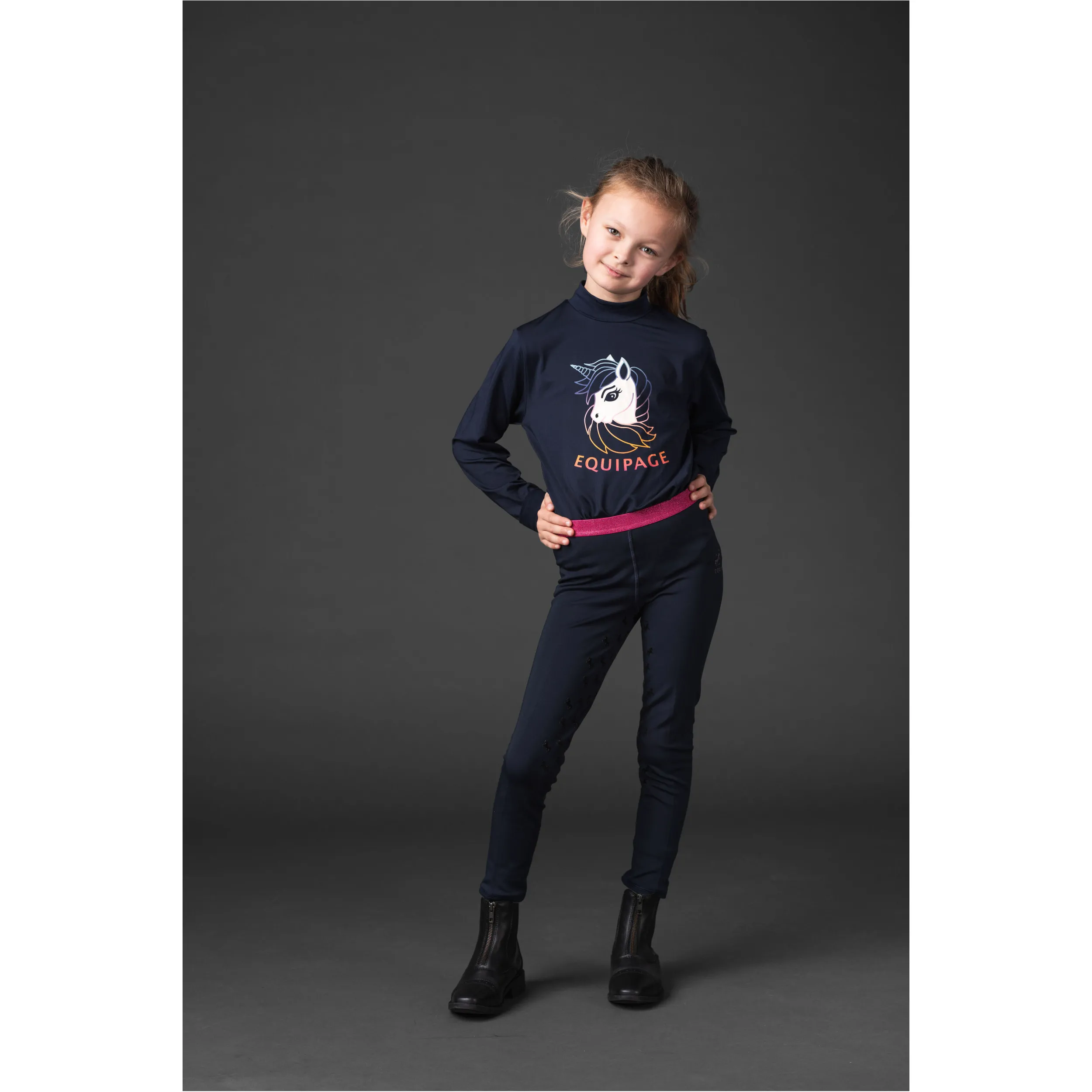 Kinder Rollkragenpullover VELLA navy
