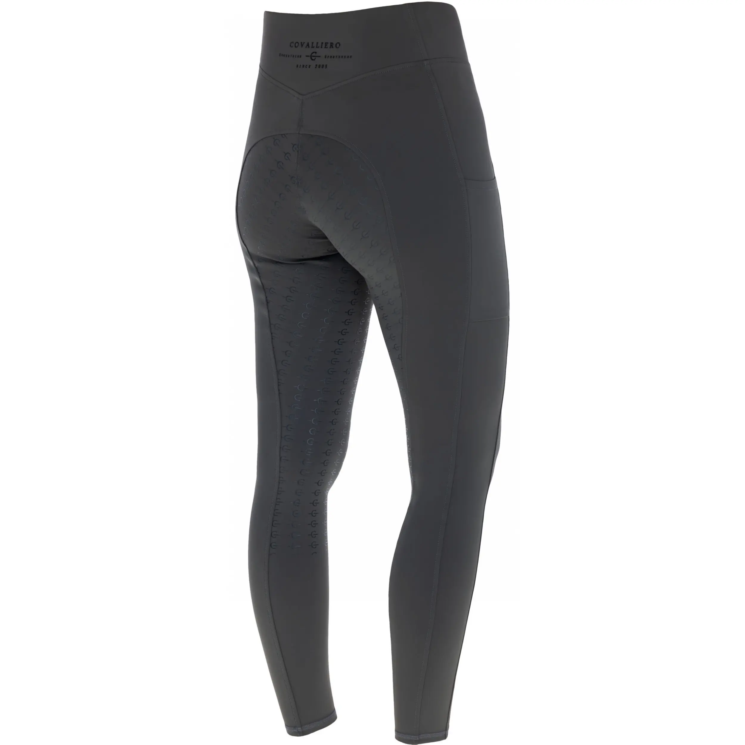 Damen Reitleggings Silikon Vollbesatz ANNIVERSARY graphite