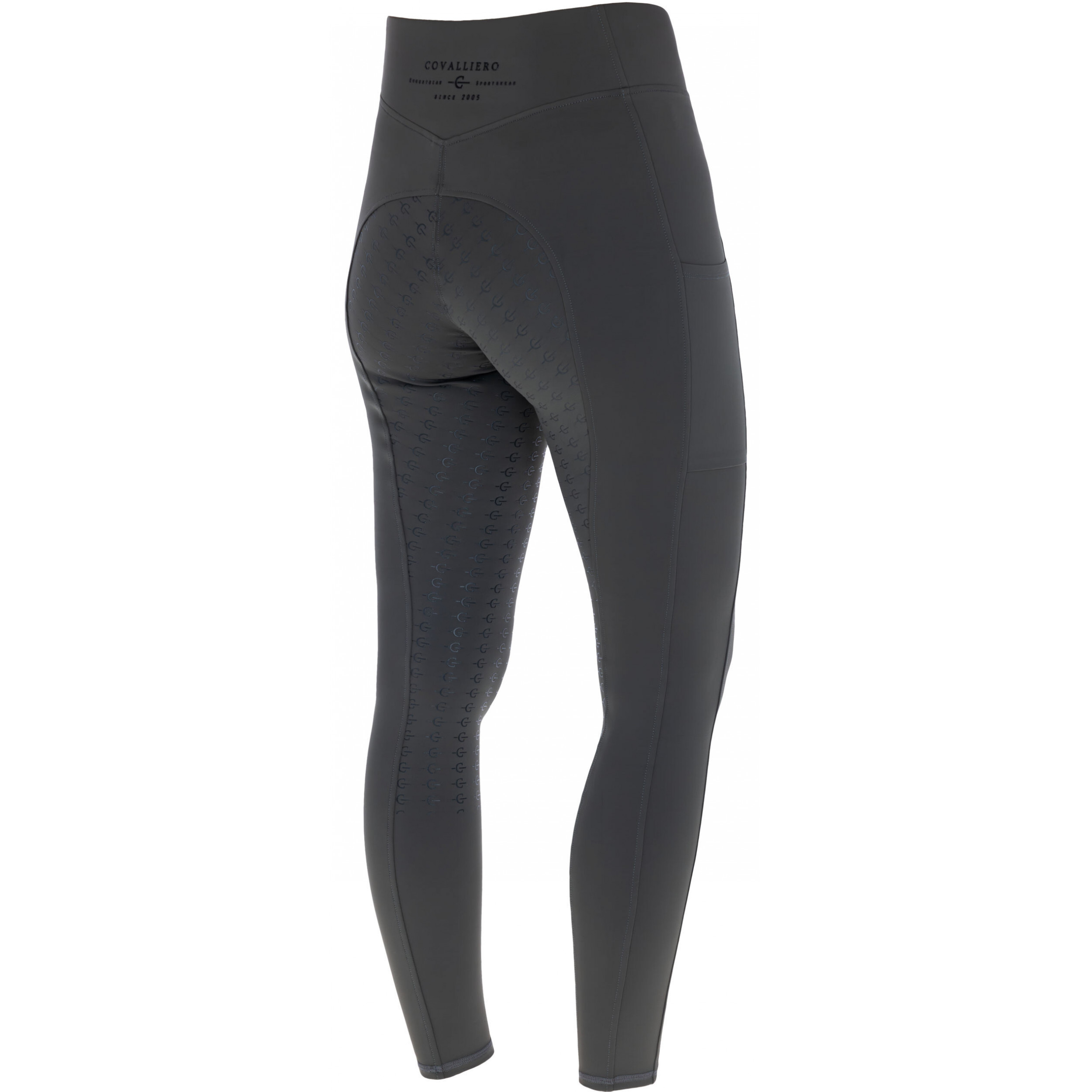 Damen Reitleggings Silikon Vollbesatz ANNIVERSARY graphite