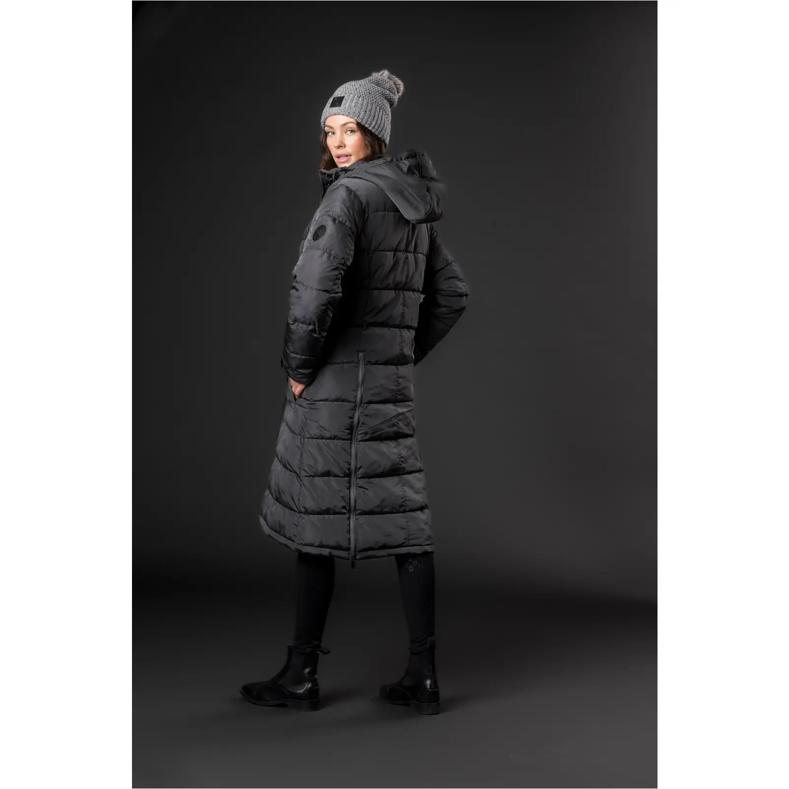 Winter Damen Reitmantel CANDICE asphalt Winter Damen Reitmantel CANDICE asphalt