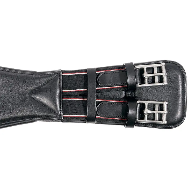 Lederkurzgurt mit Elast CLASSIC Softleder schwarz