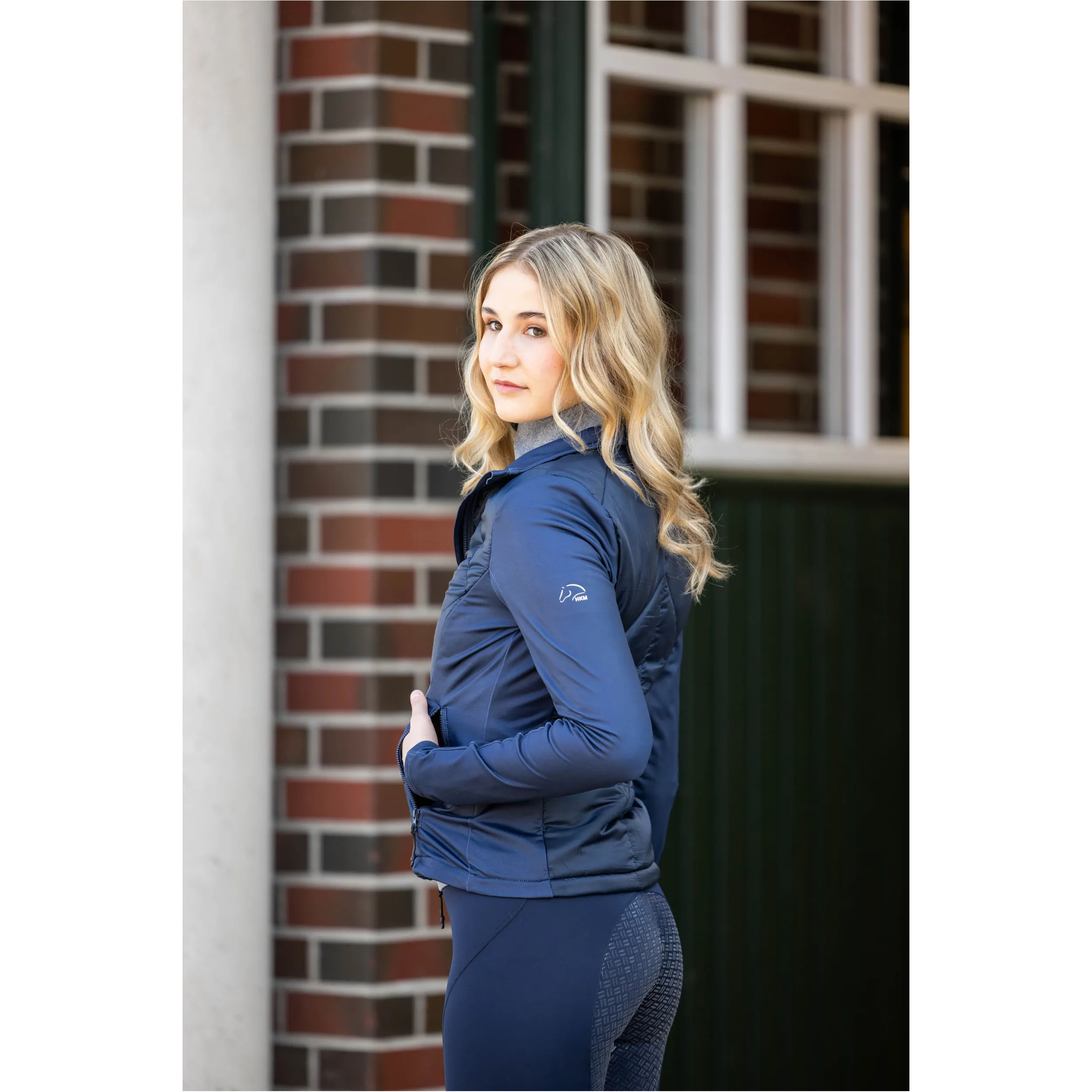 Damen Jersey-/Nylonjacke PRAG II STYLE dunkelblau