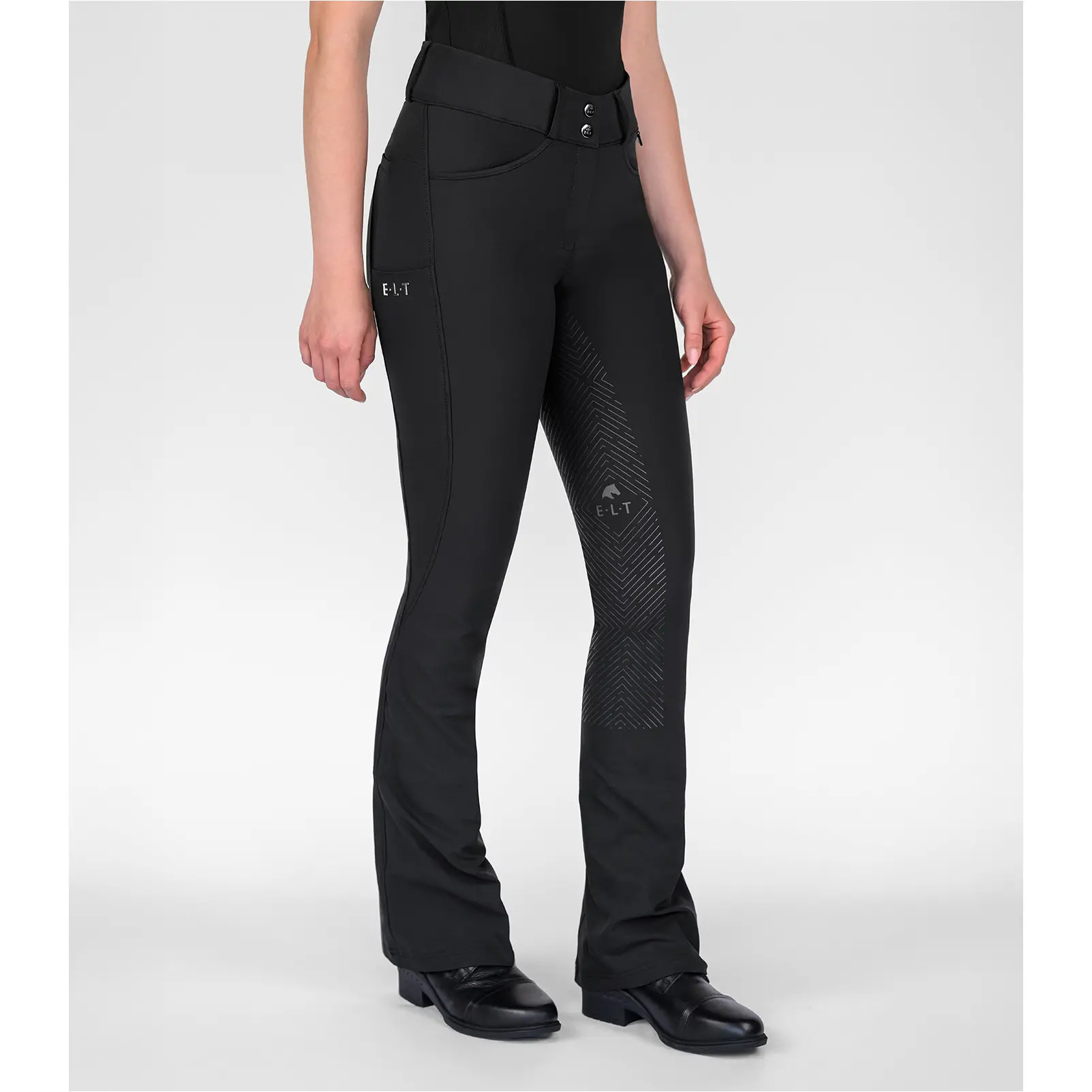Damen Jodhpur Reithose Silikon Vollbesatz COMFORT RIDE schwarz