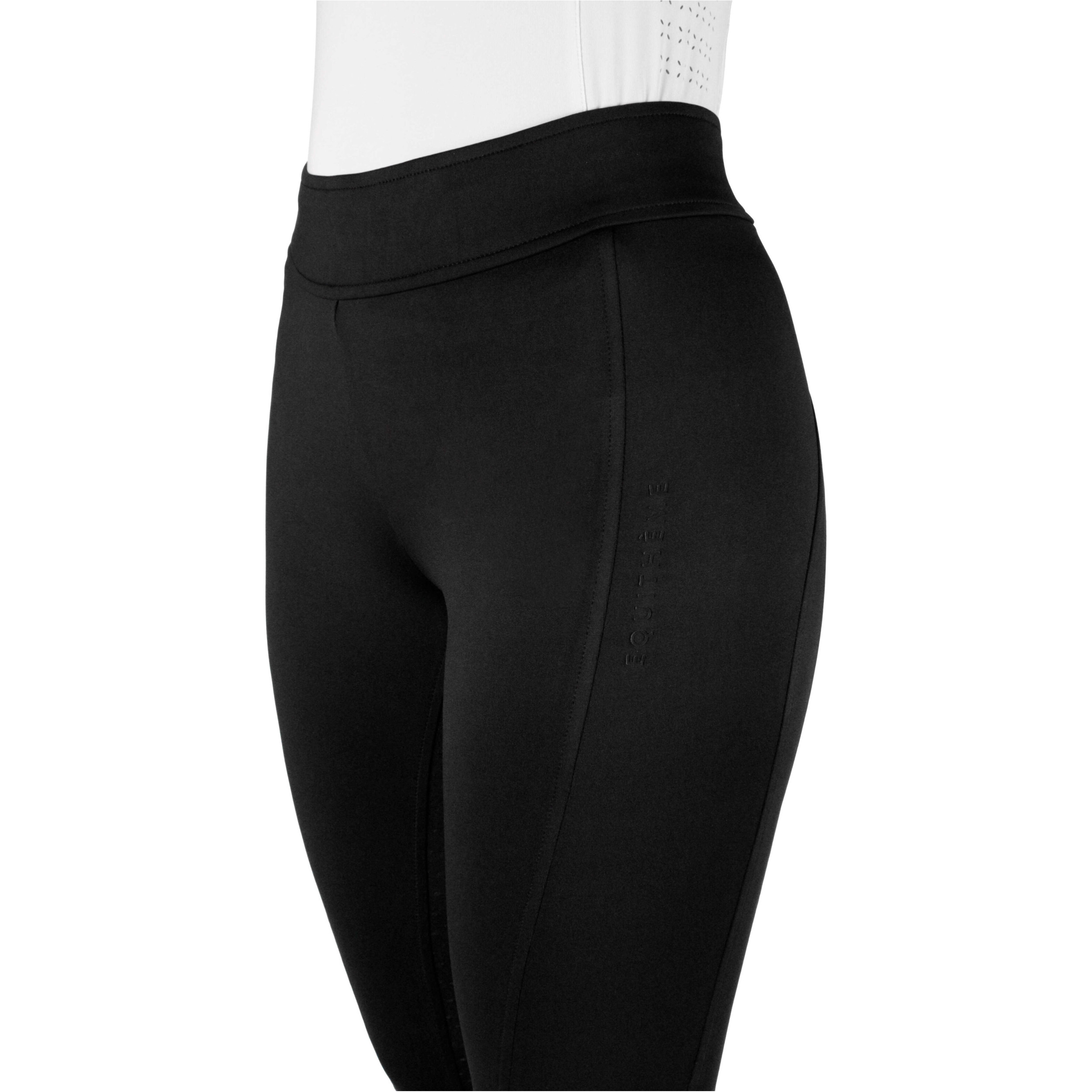 Damen Reitleggings Silikon Vollbesatz EK-BIRDY schwarz