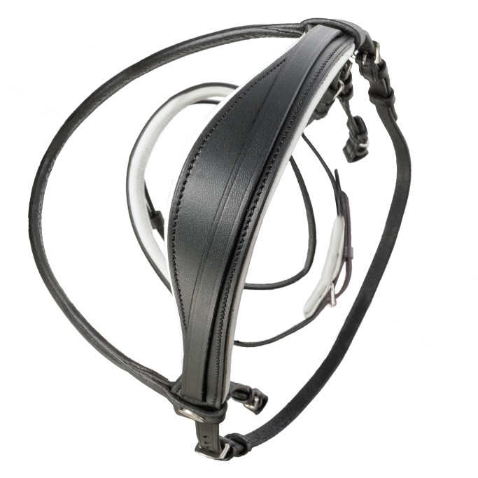 Trensenzaum englisch kombiniert QUENTIN schwarz/weiß