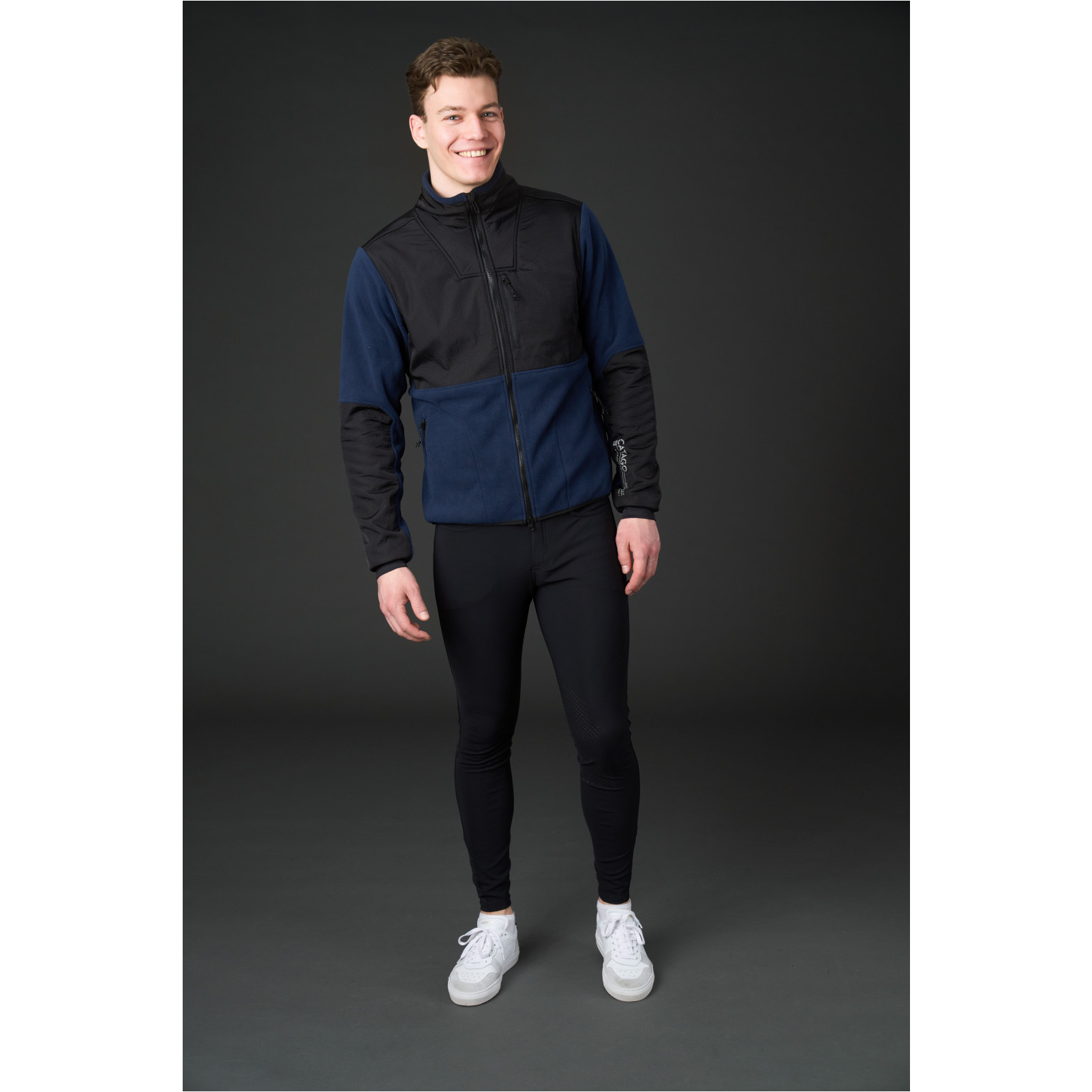Herren Fleecereitjacke NEIL navy