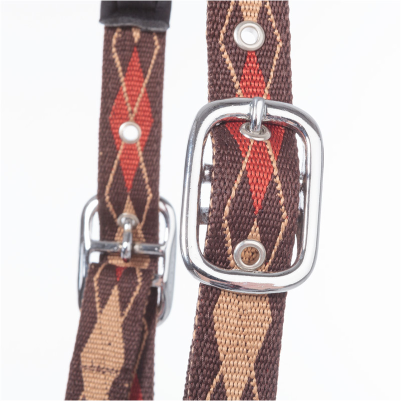 Halfter CLASSIC RAUTE braun/beige/orange