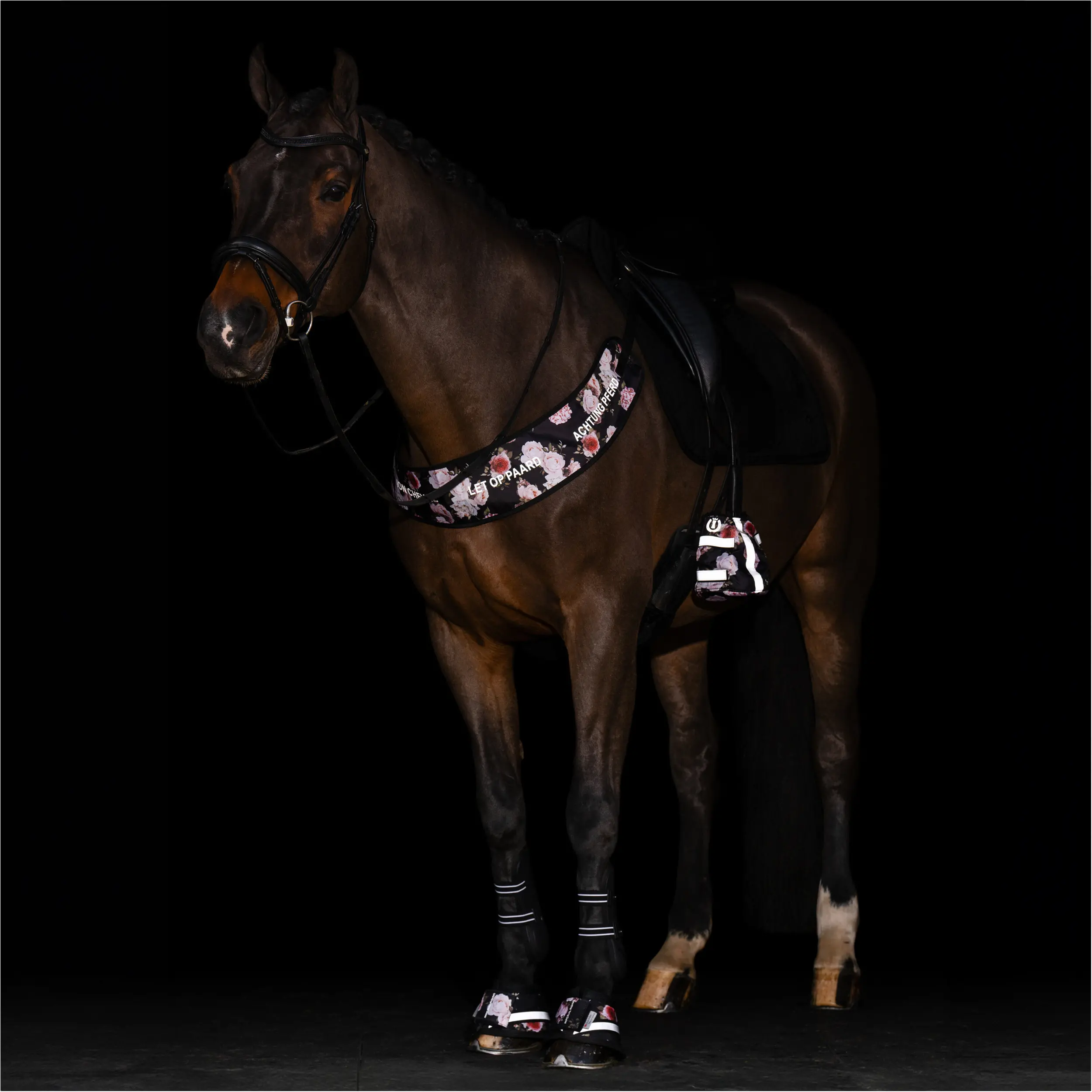 Hufglocken IRHReflective flower print Hufglocken IRHReflective flower print