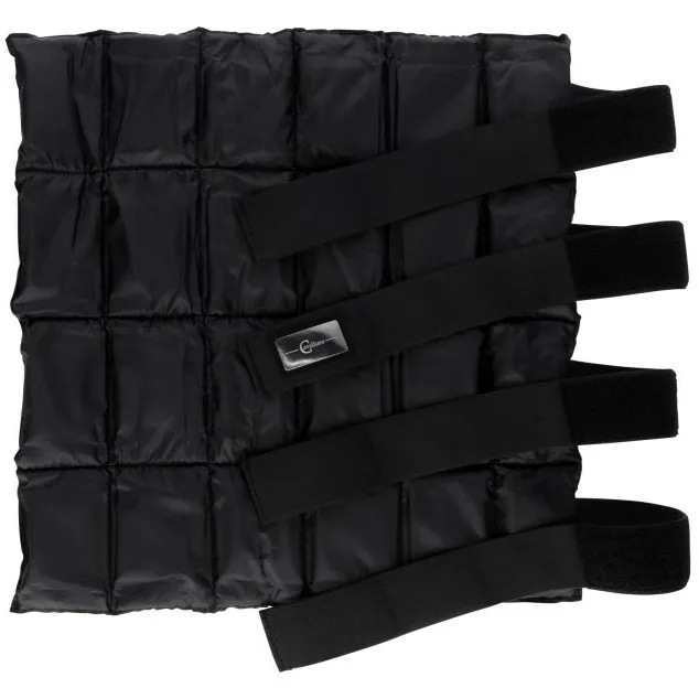 Kühlgamaschen mit Kühlpacks (1 Paar) schwarz