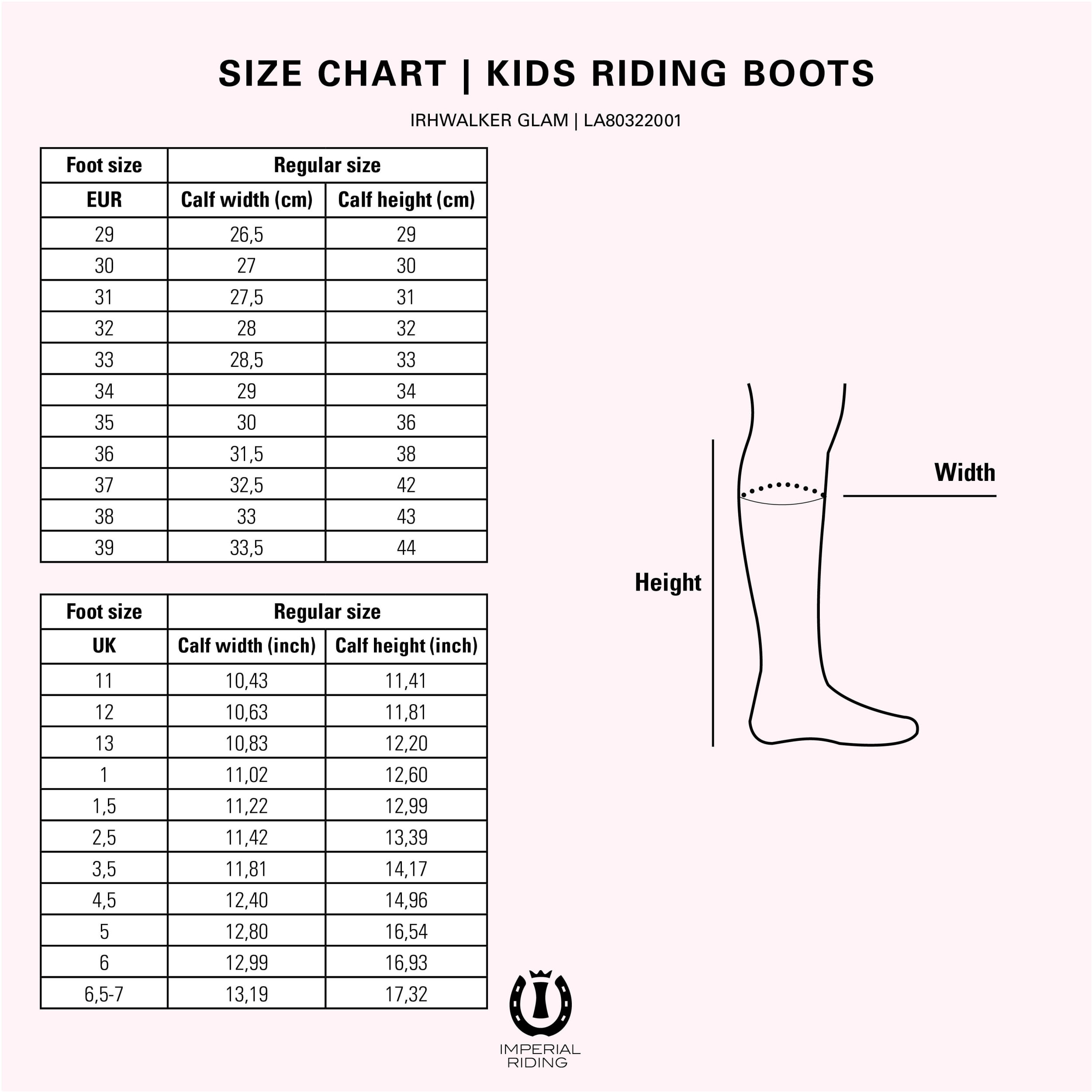 Kinder Reitstiefel IRHWalker Glam KIDS schwarz matt