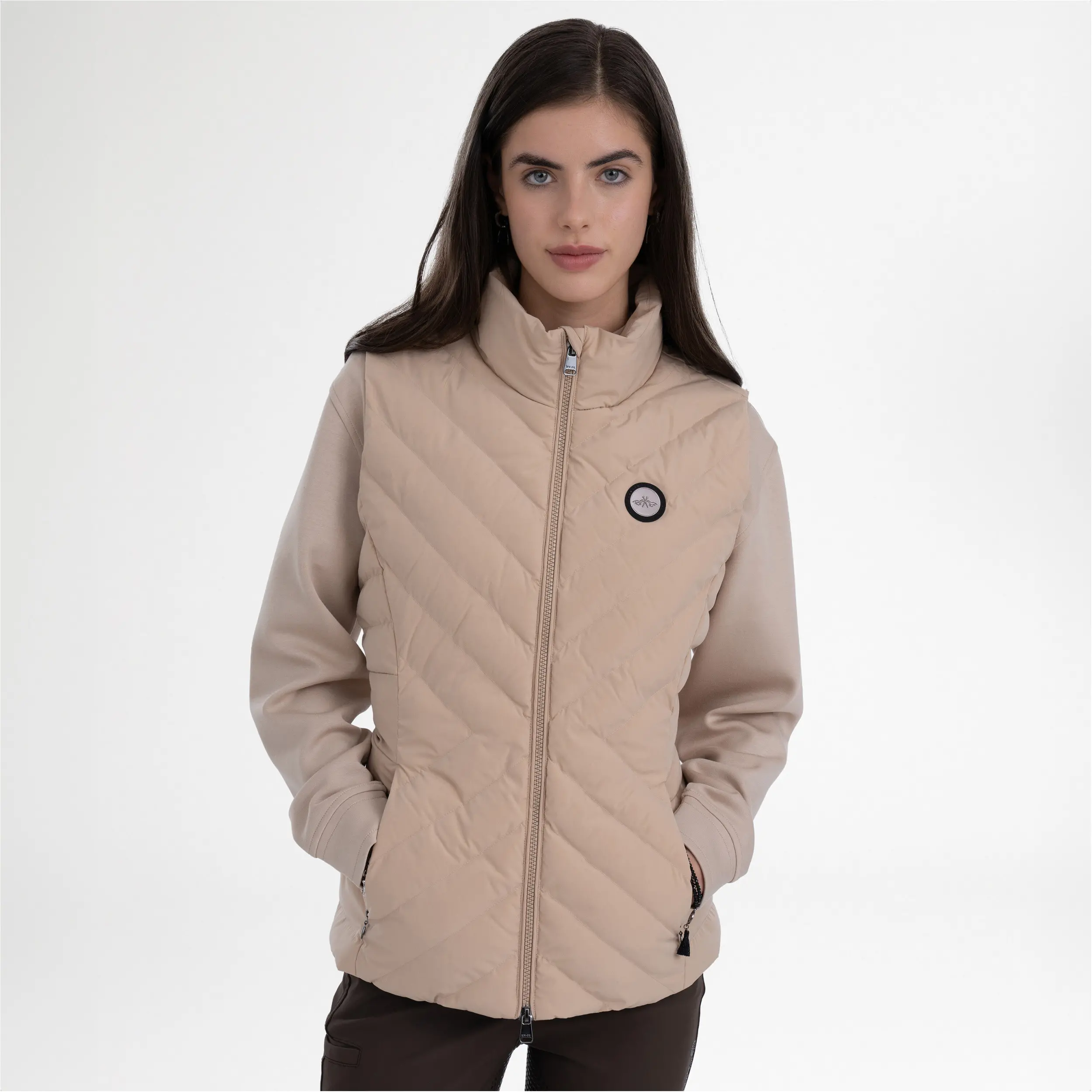 Damen Weste HVPMontana champagne