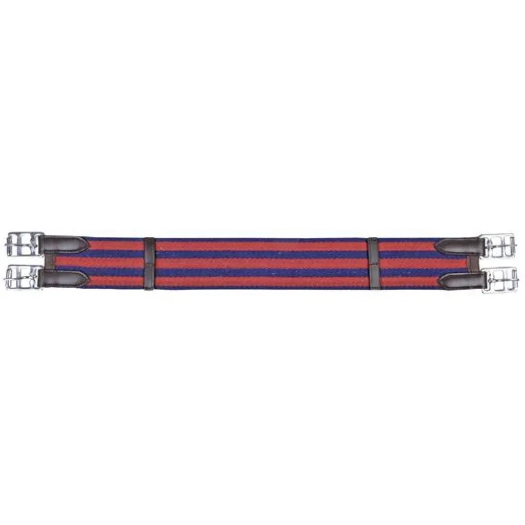 Shetty Stoffsattelgurt blau/rot