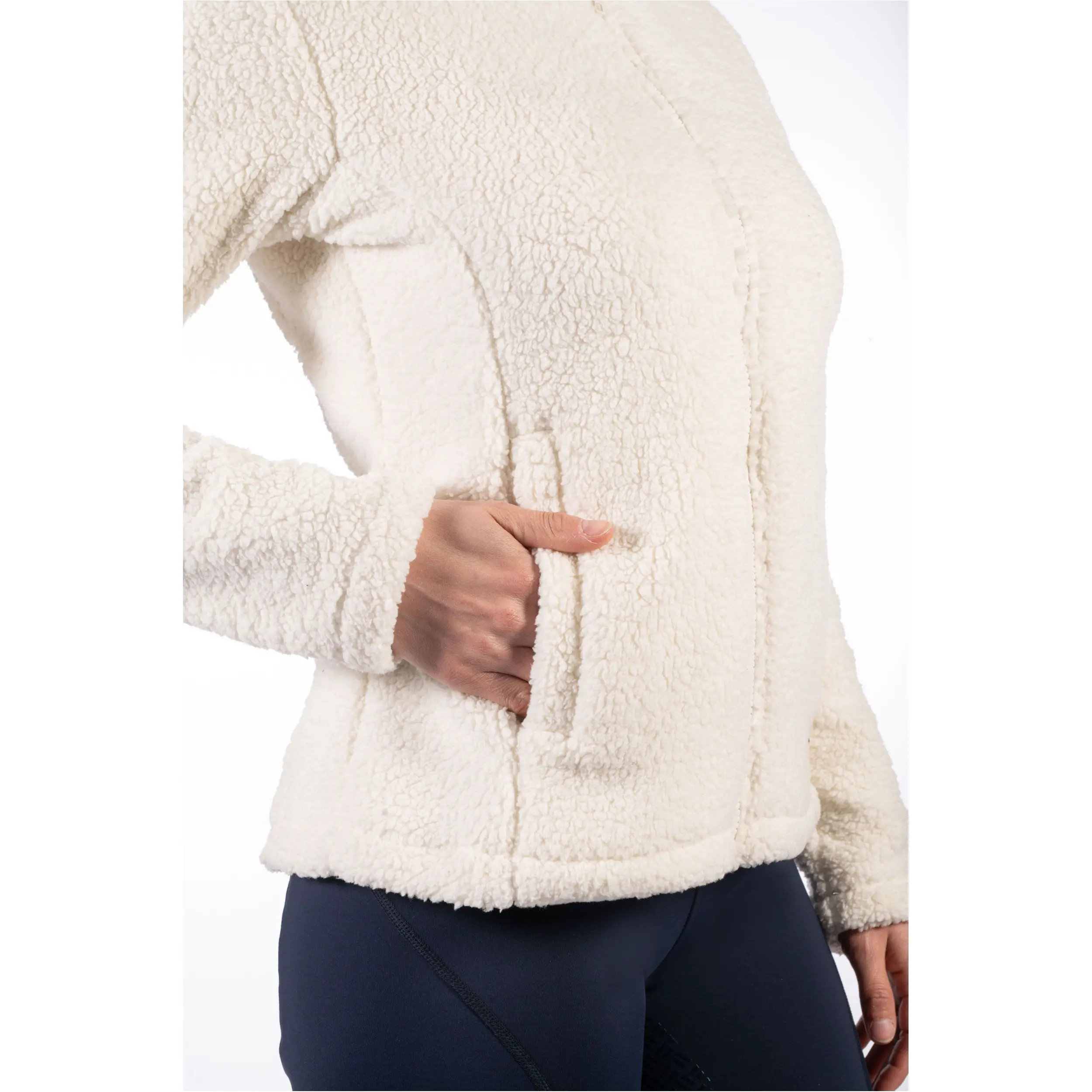 Damen Teddyjacke CLOUD cream
