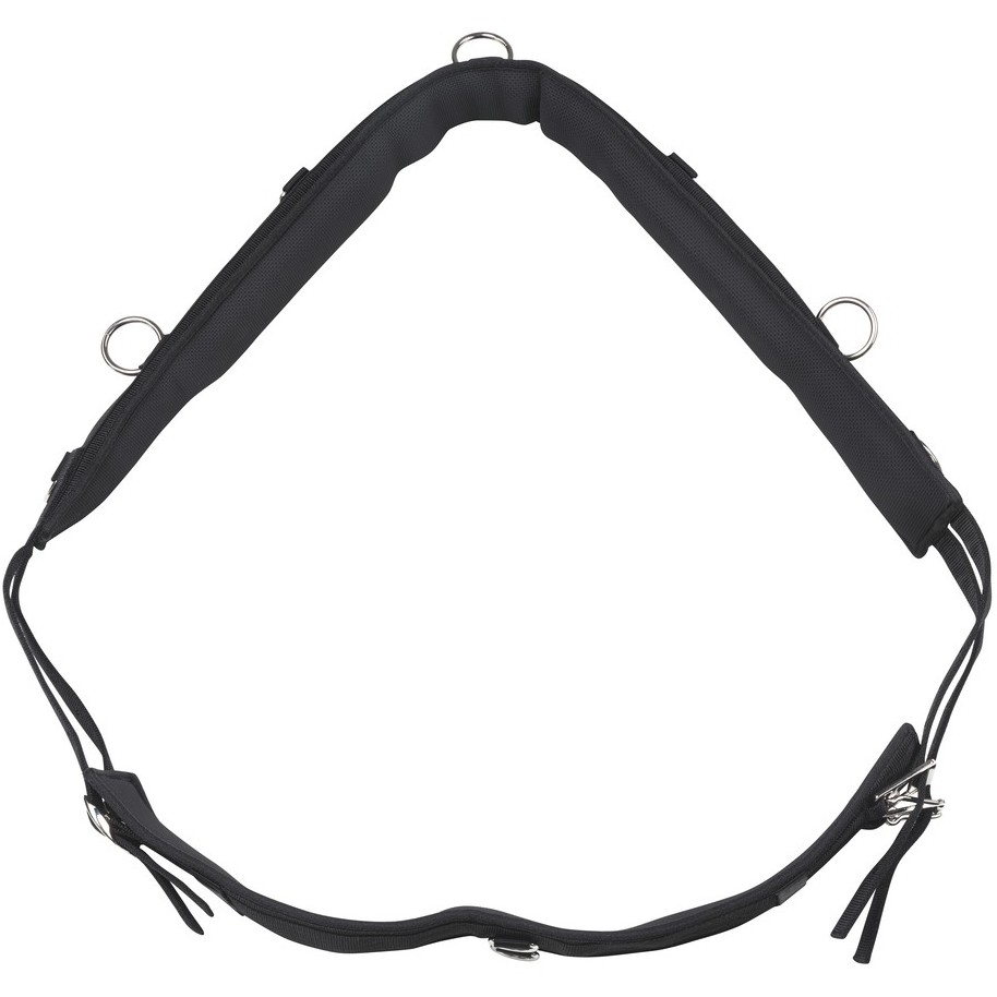Longiergurt aus Polypropylen schwarz 175-220cm Longiergurt aus Polypropylen schwarz 175-220cm
