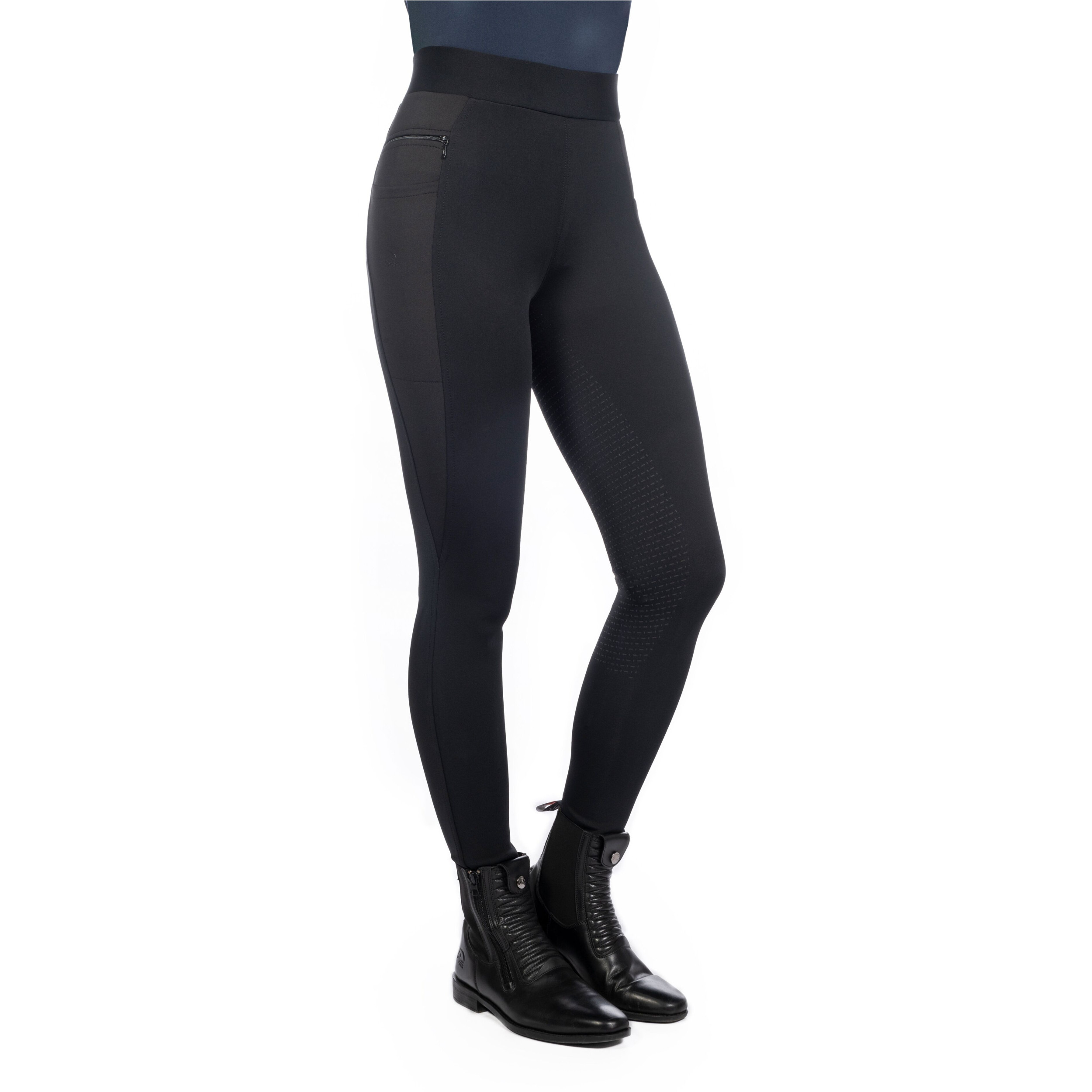 Damen Reitleggings Silikon Vollbesatz ISABELLA schwarz